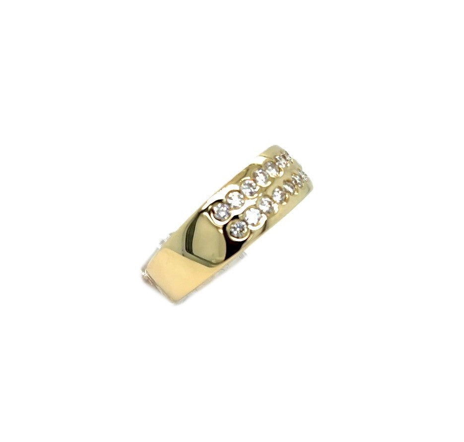 Ring Gelbgold 585 14kt Gr.52 Brillanten