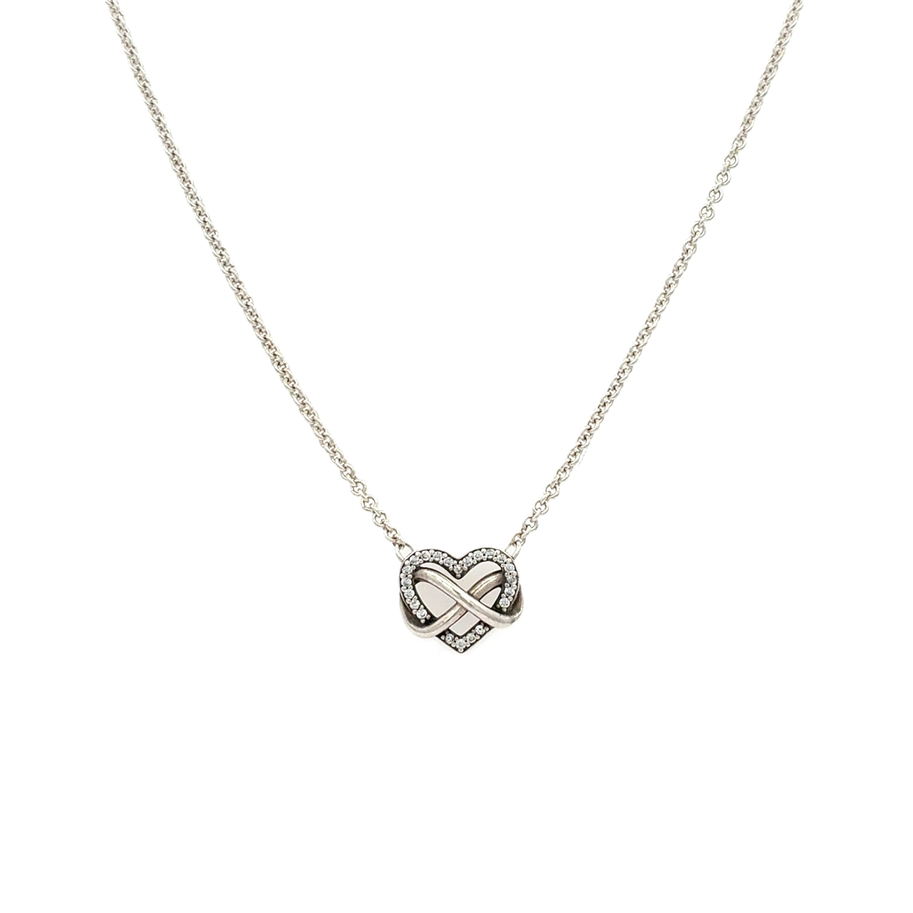 Pandora Damen Kette Herz Silber 925 Geschenk Schmuck