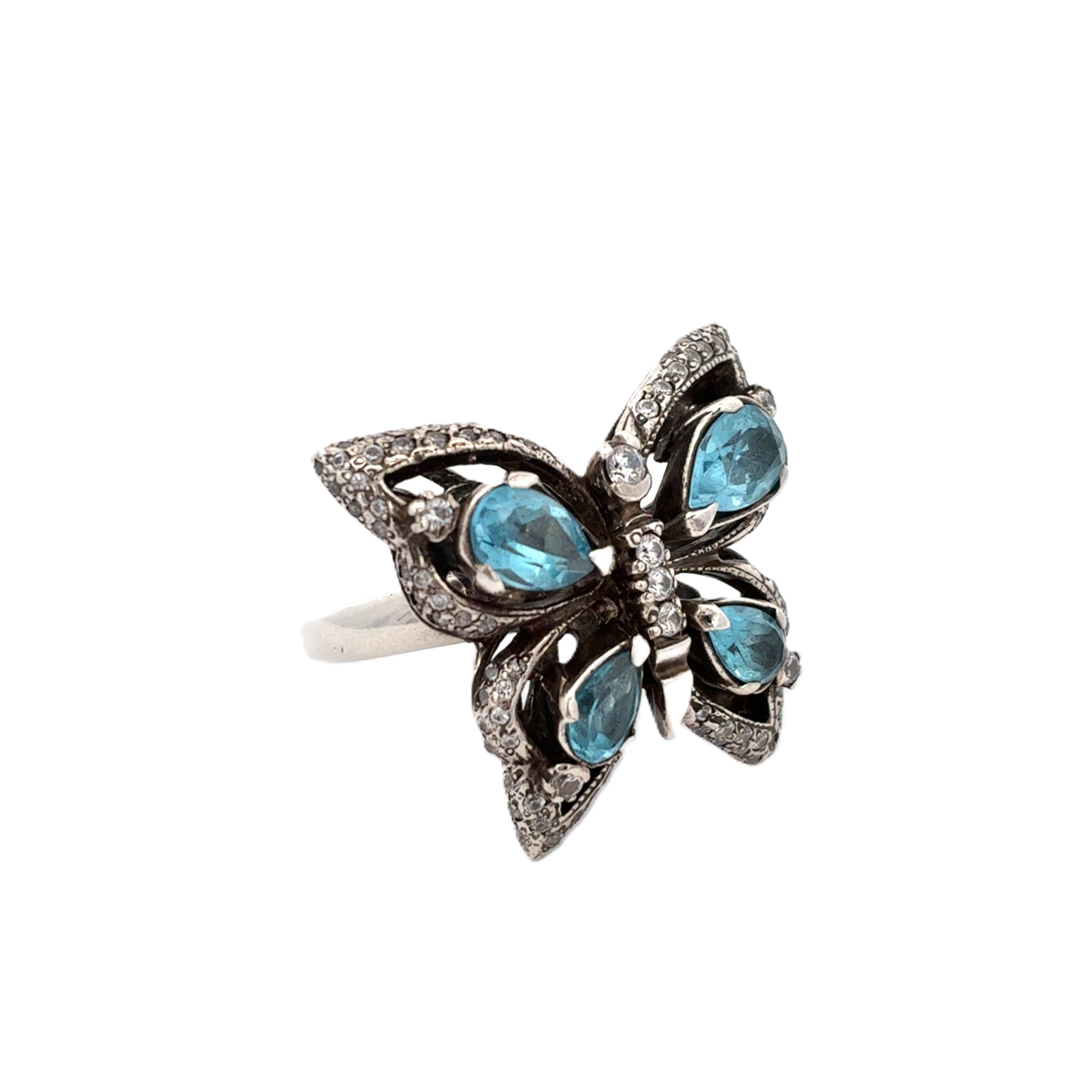 Schmetterling Sterling Silber 925 Zirkonia Geschenk *55* 232006
