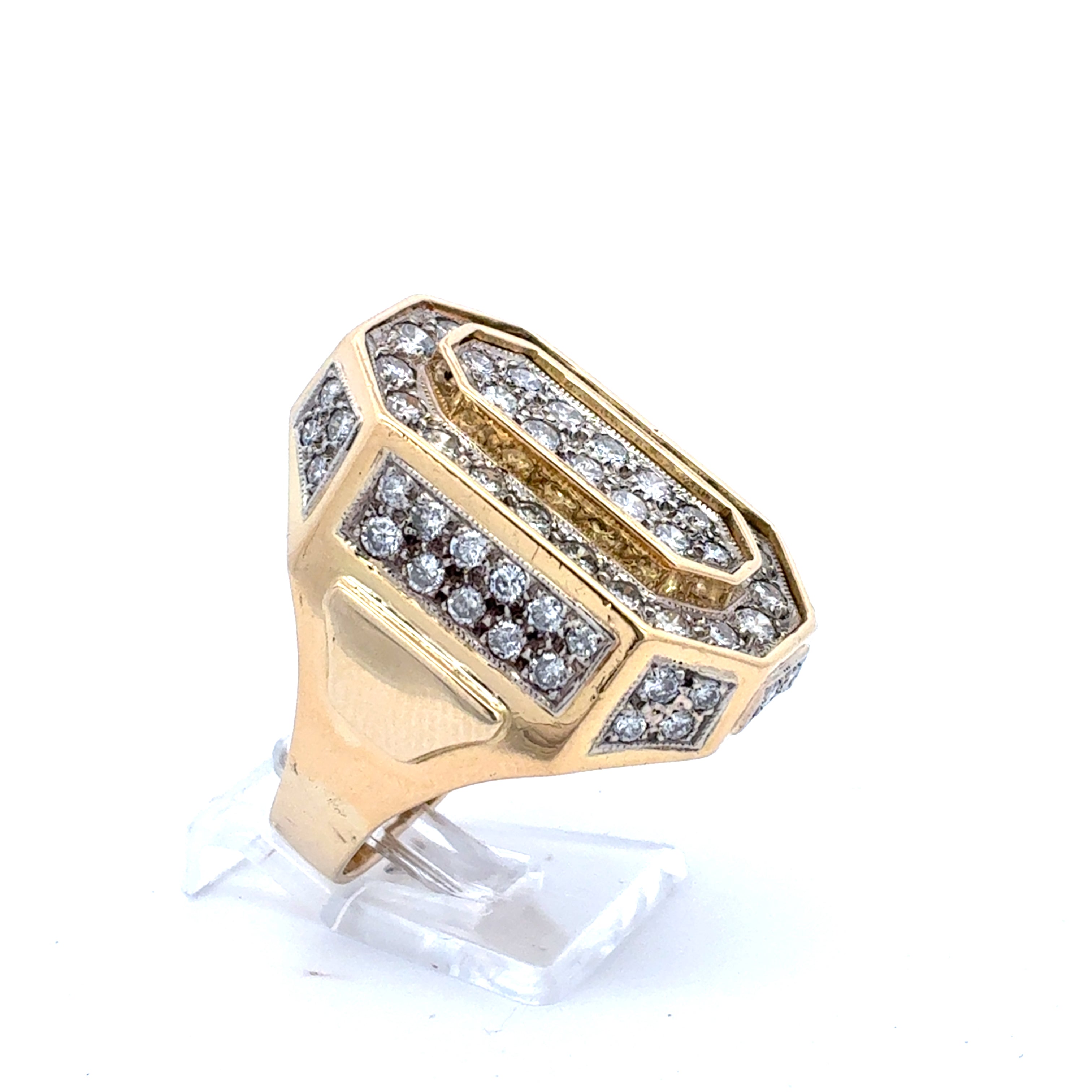 Ring Gelb Gold 585 Brillanten Unisex Schmuck Geschenk