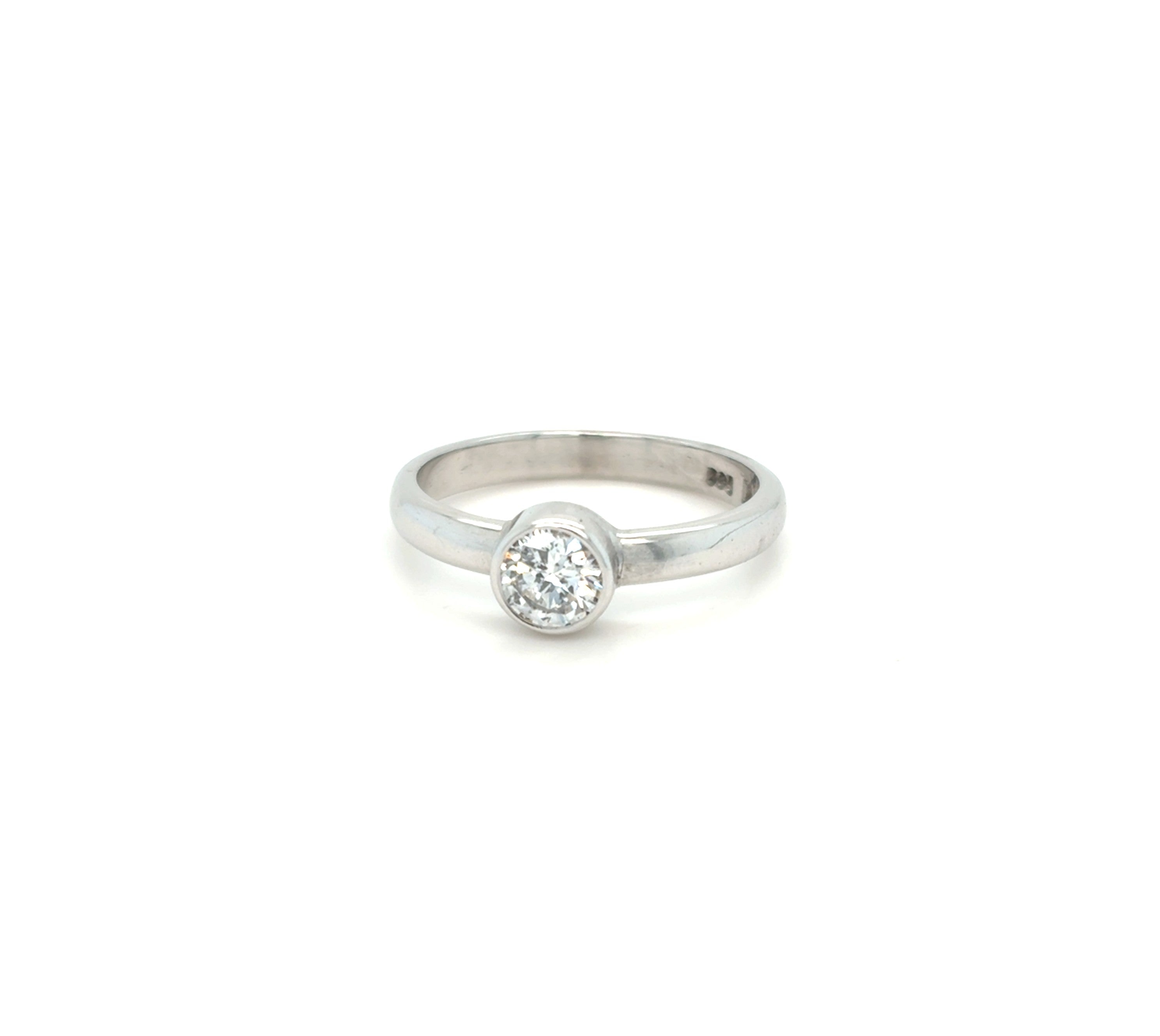 Ring Weiß Gold 585 14 kt Brillant Damen