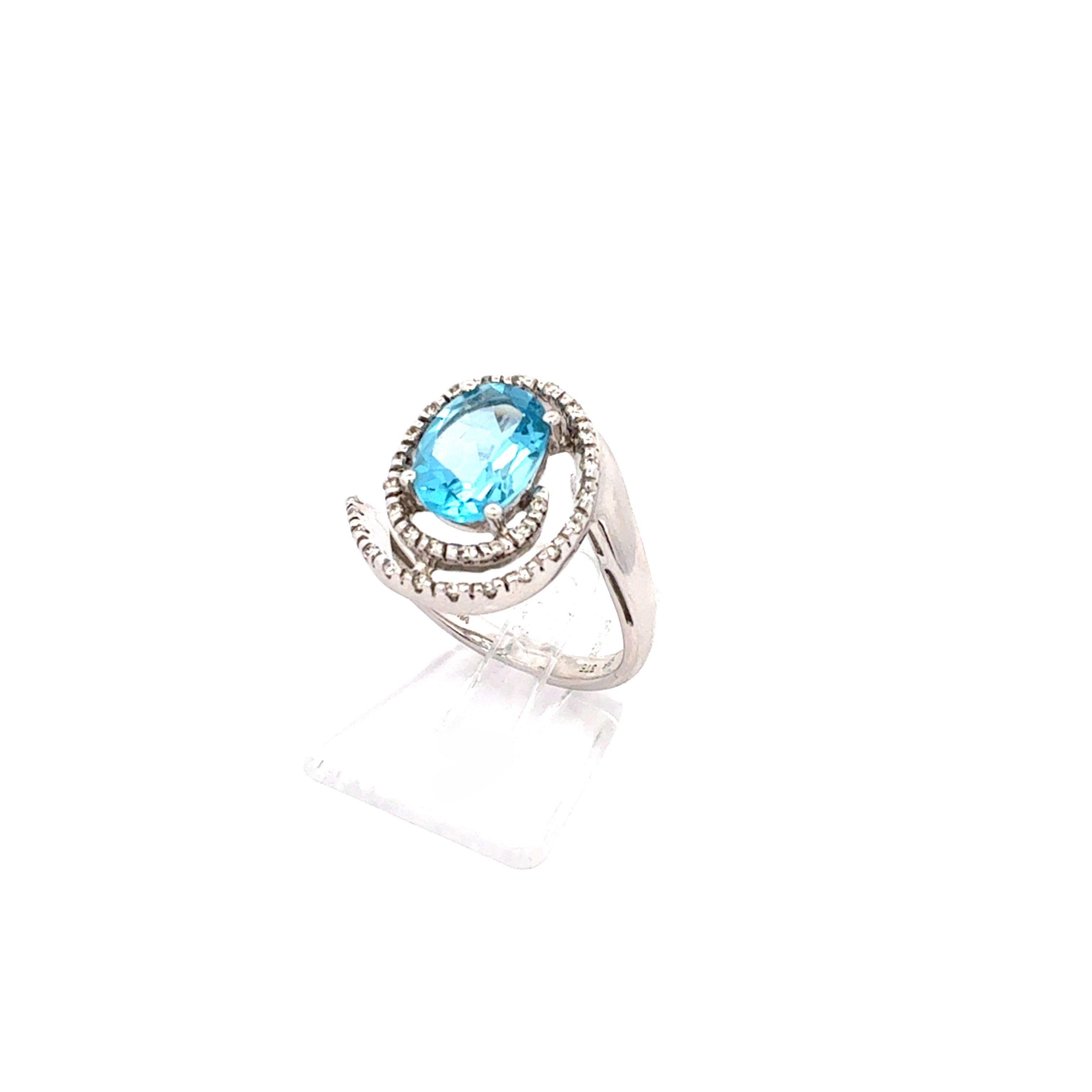 Damen Ring Weiß Gold 375 / 9kt Zirkonia Schmuck  *50*