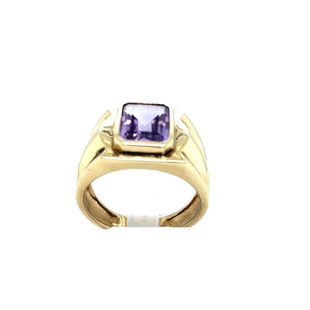 Ring Gelbgold 333/8kt Schmuckstein Gr.70