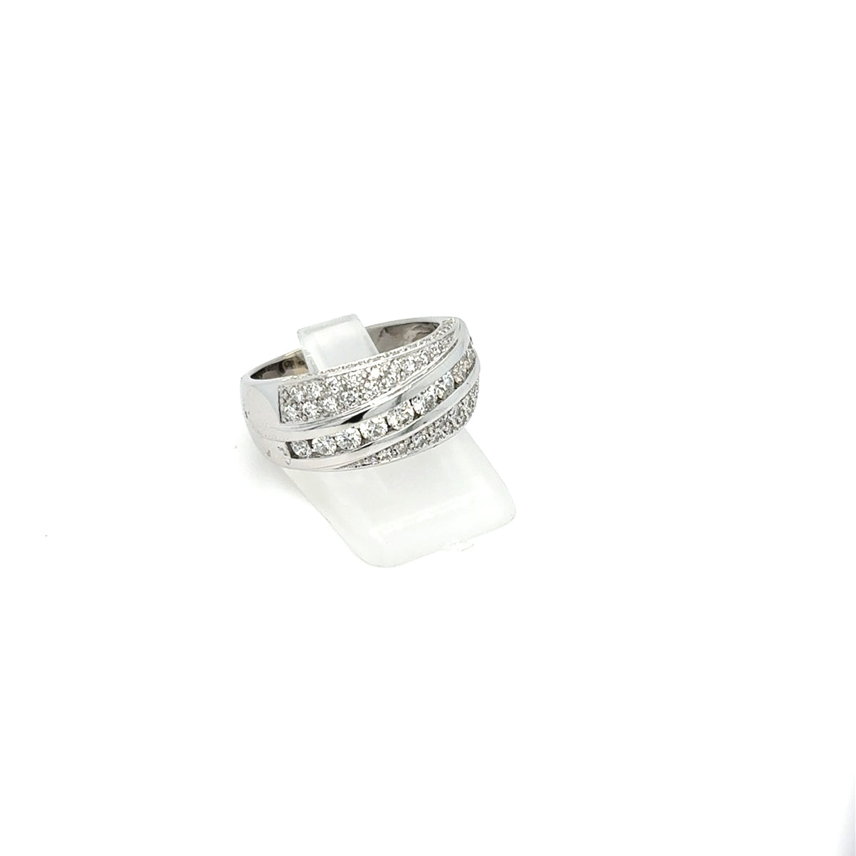 Ring Weiß Gold 585 14 kt Brillanten Damen