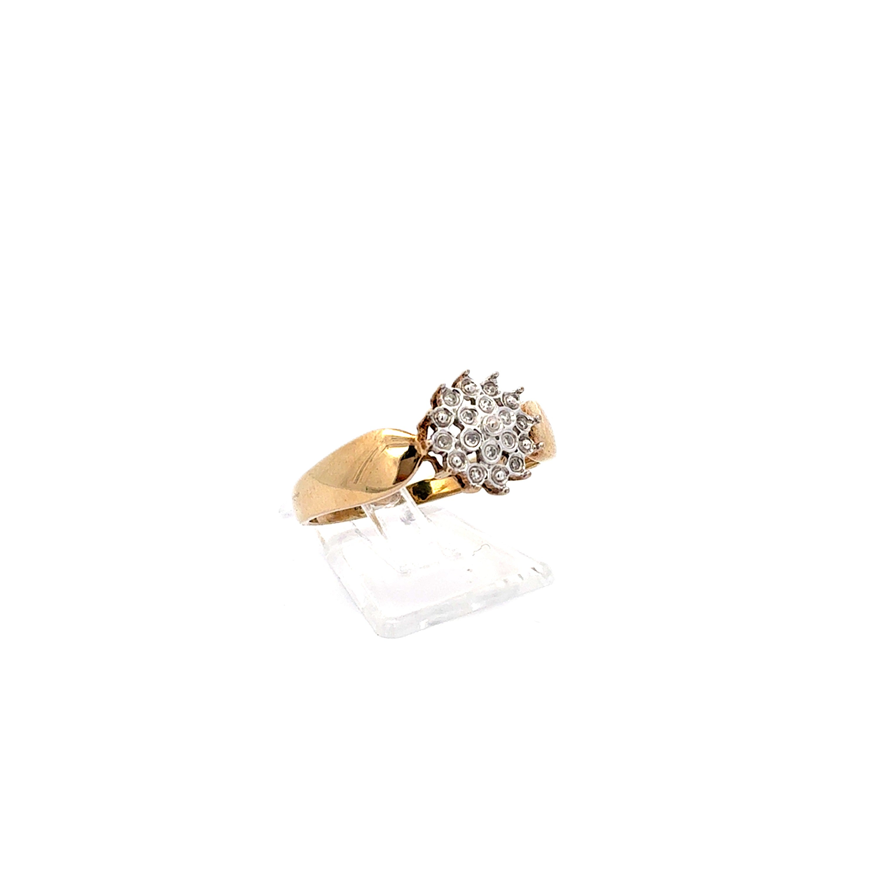 Damen Ring Gelb Gold 333/ 8 kt  Diamant Schmuck 234366