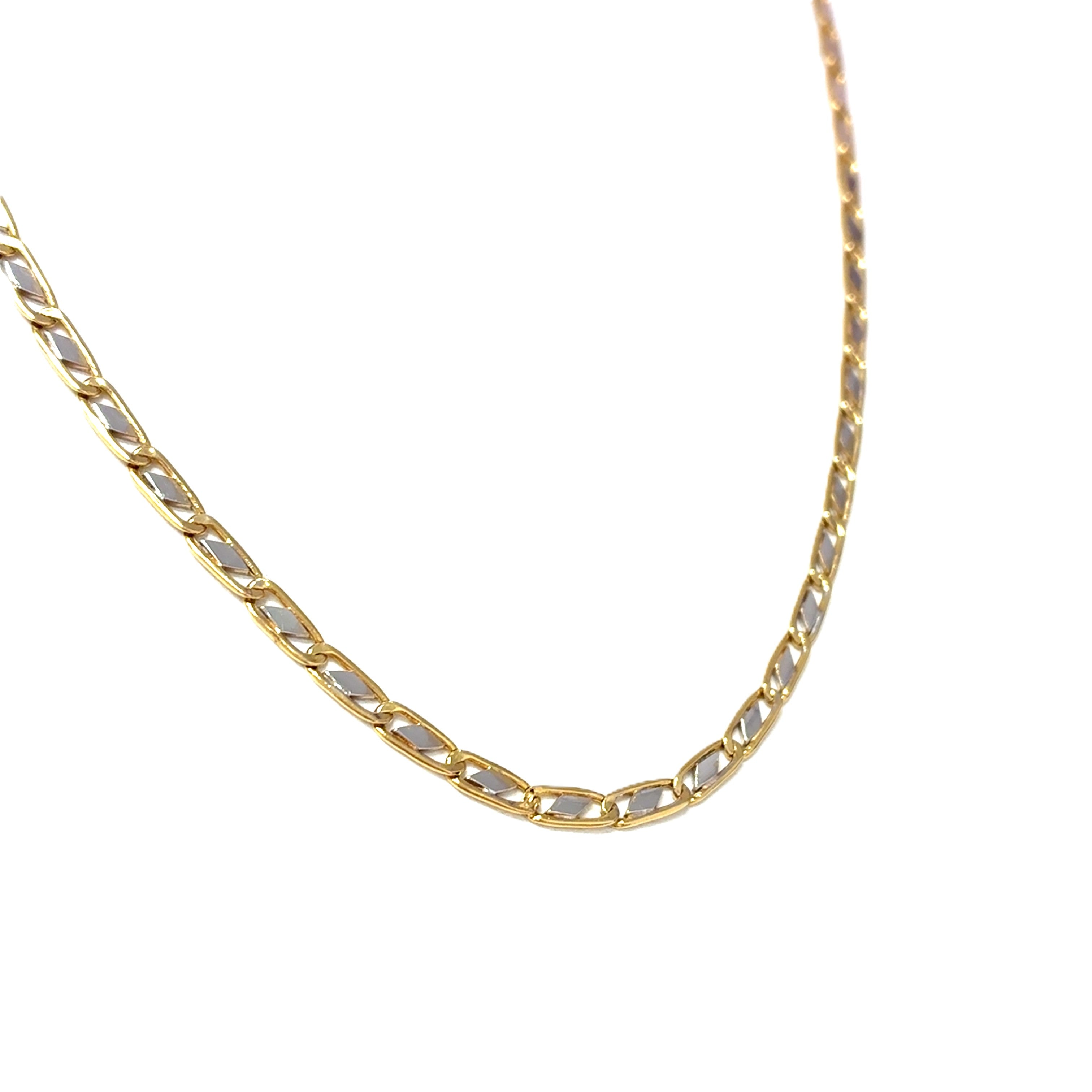 Damen Kette Gelb/Weiß Gold 750/ 18 kt Schmuck Geschenk