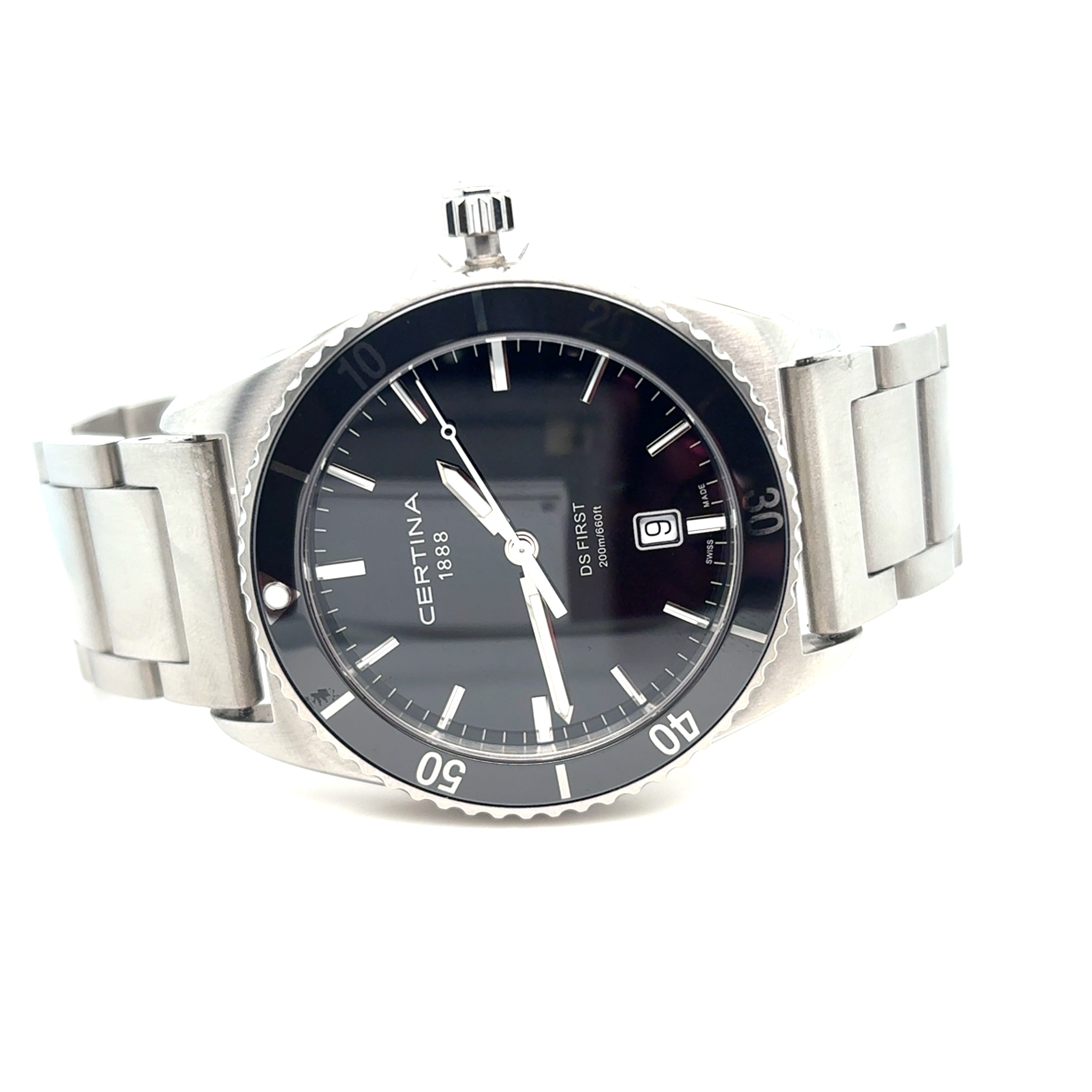 Certina DS First Sport Uhr Herren Full Set Edelstahl Quarz