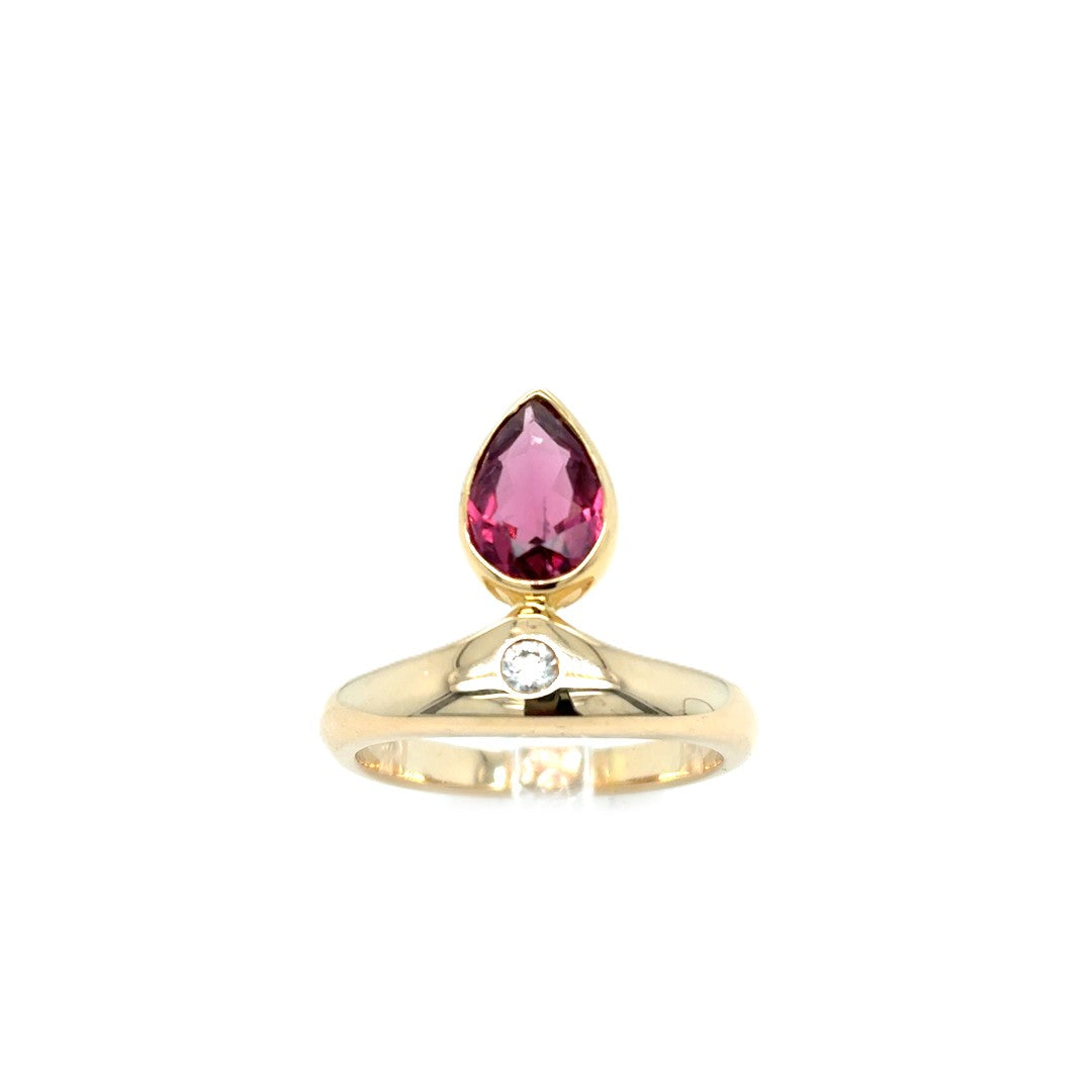 Ring Gelbgold Brillant 585/14kt Gr.56