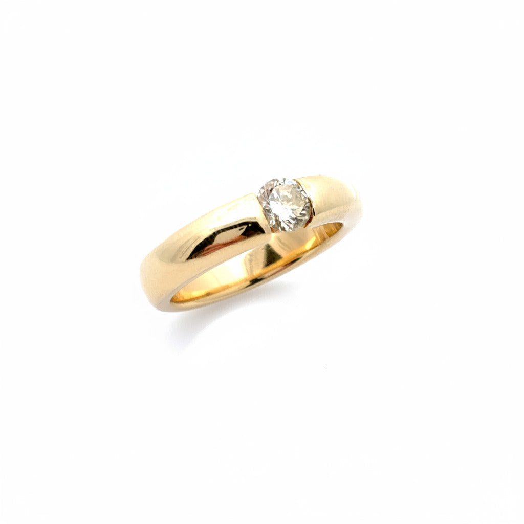 Ring Gelb Gold 585 / 14 kt  Unisex Brillanten Schmuck 207357