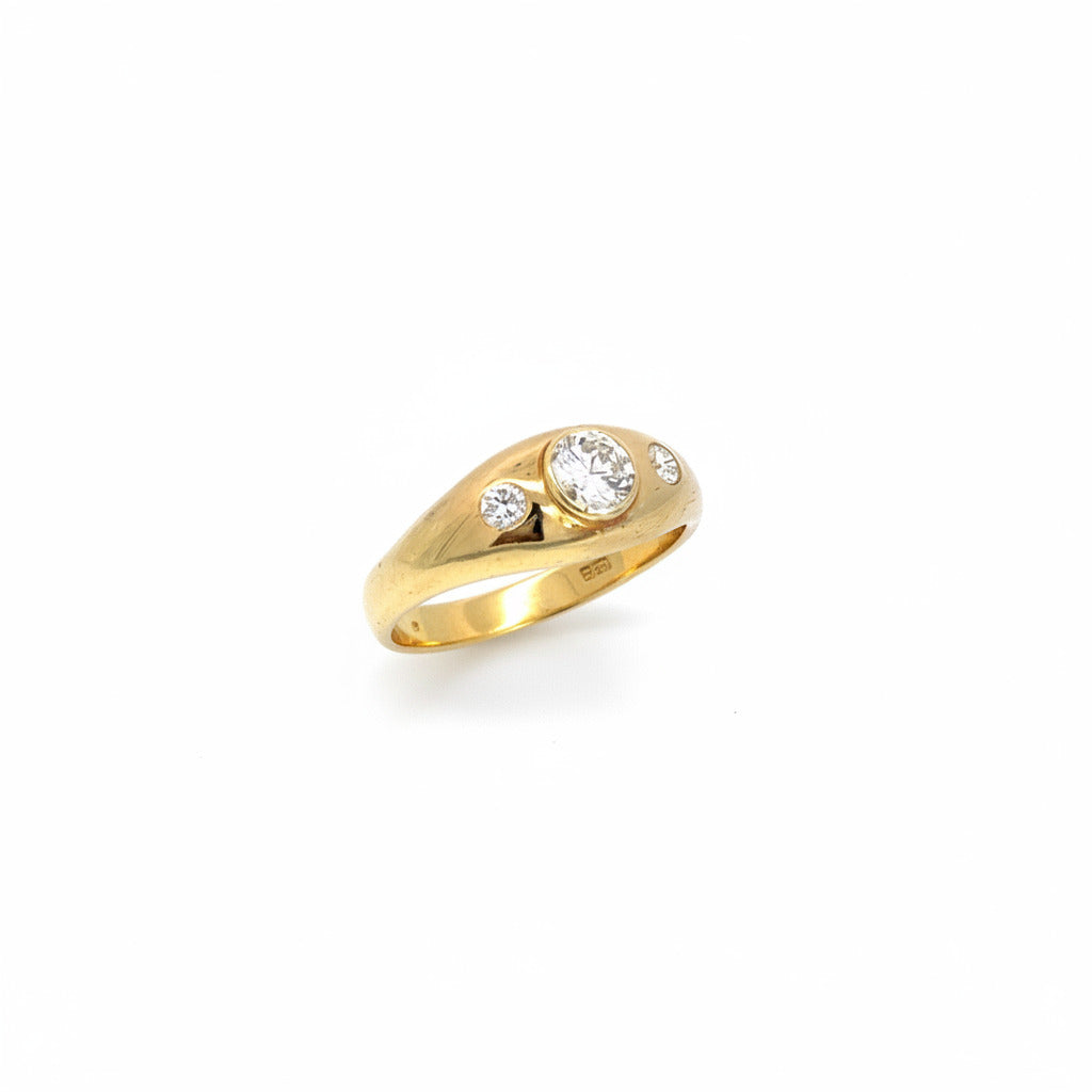 Ring Gelb Gold 585/14 kt  Damen Brillanten Schmuck 232311