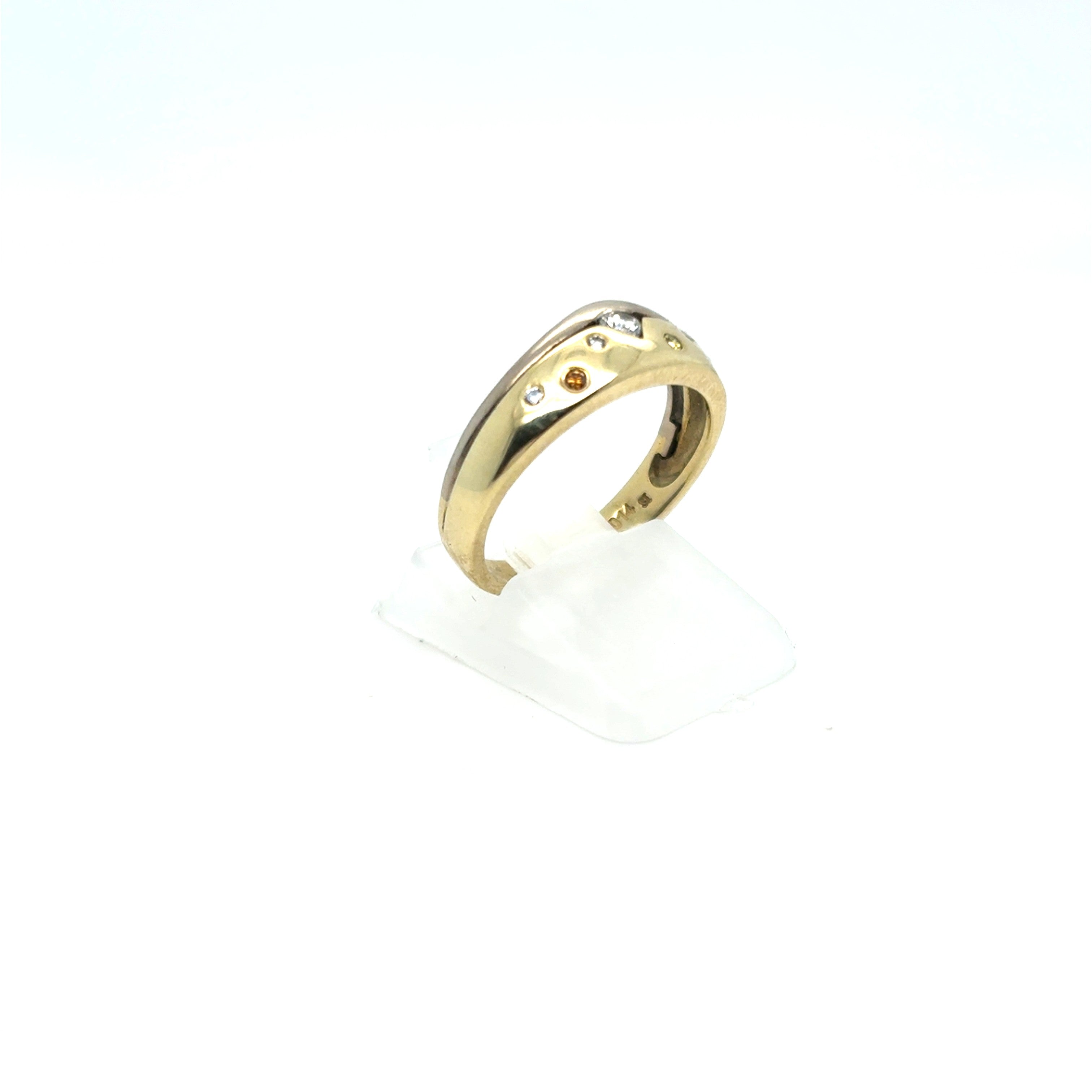 Ring Gelb Gold 585 14kt *52* Brillanten