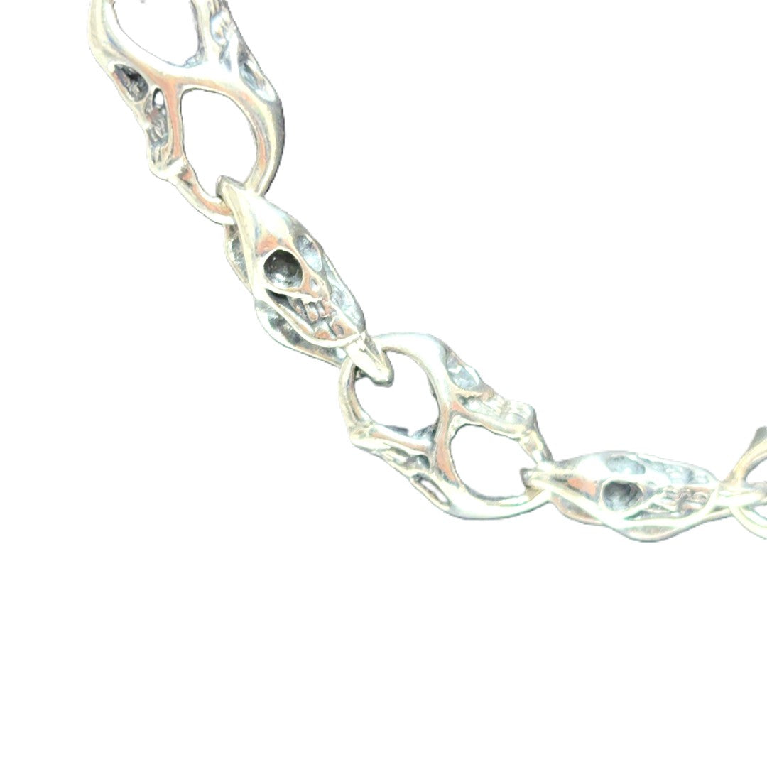 Kette 925 Silber "Totenkopf"