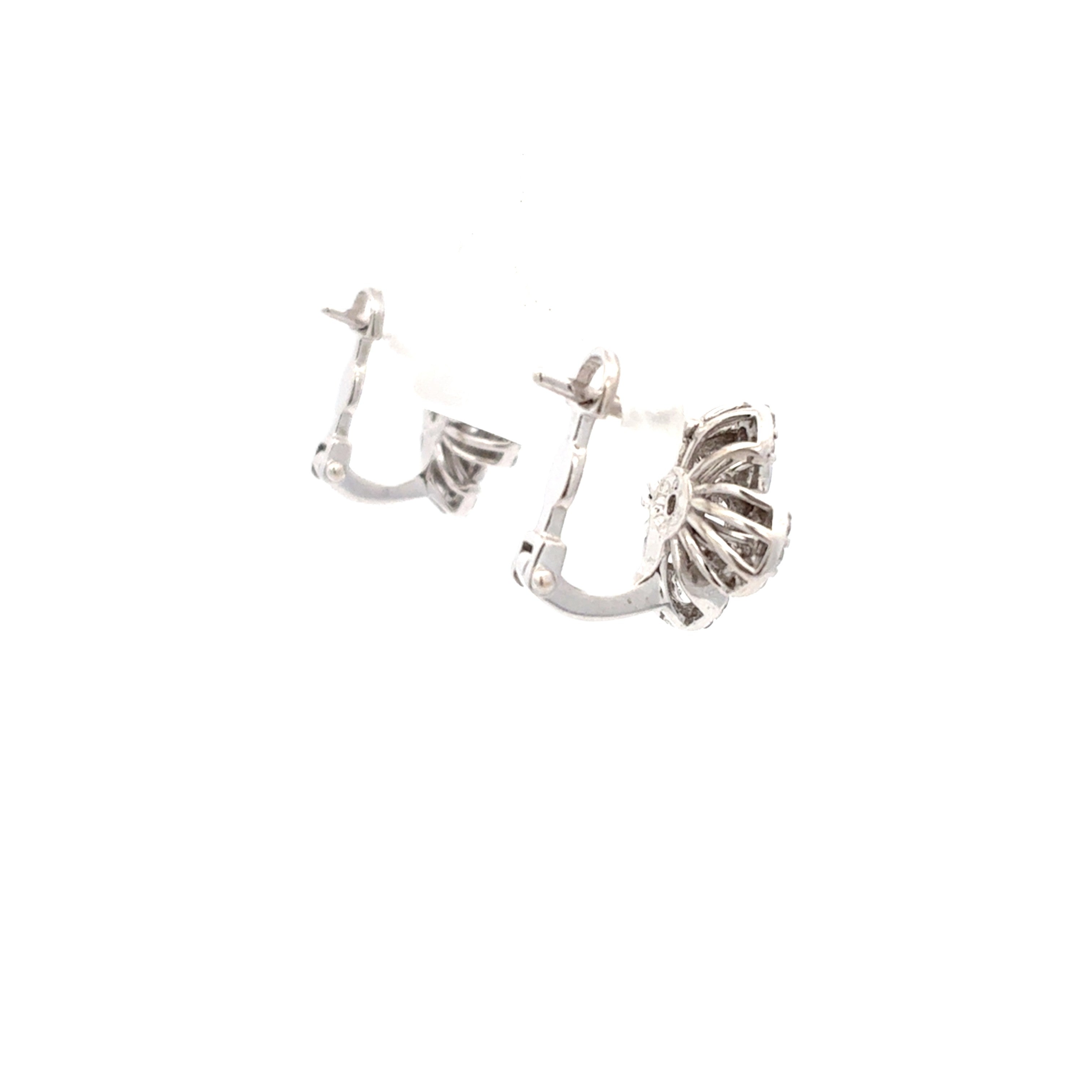 Ohrringe Weißgold 585/14kt Zirkonia Stecker
