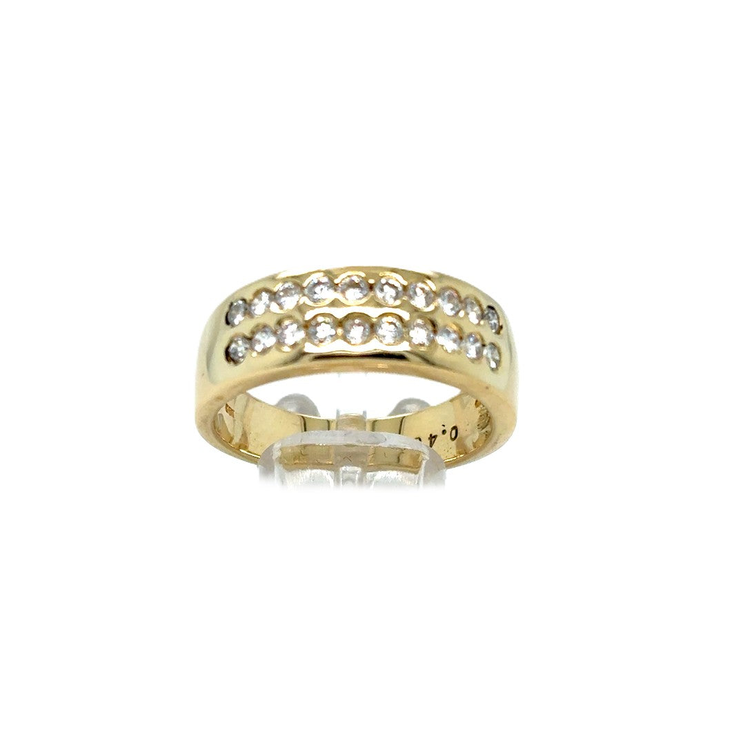 Ring Gelbgold 585 14kt Gr.52 Brillanten