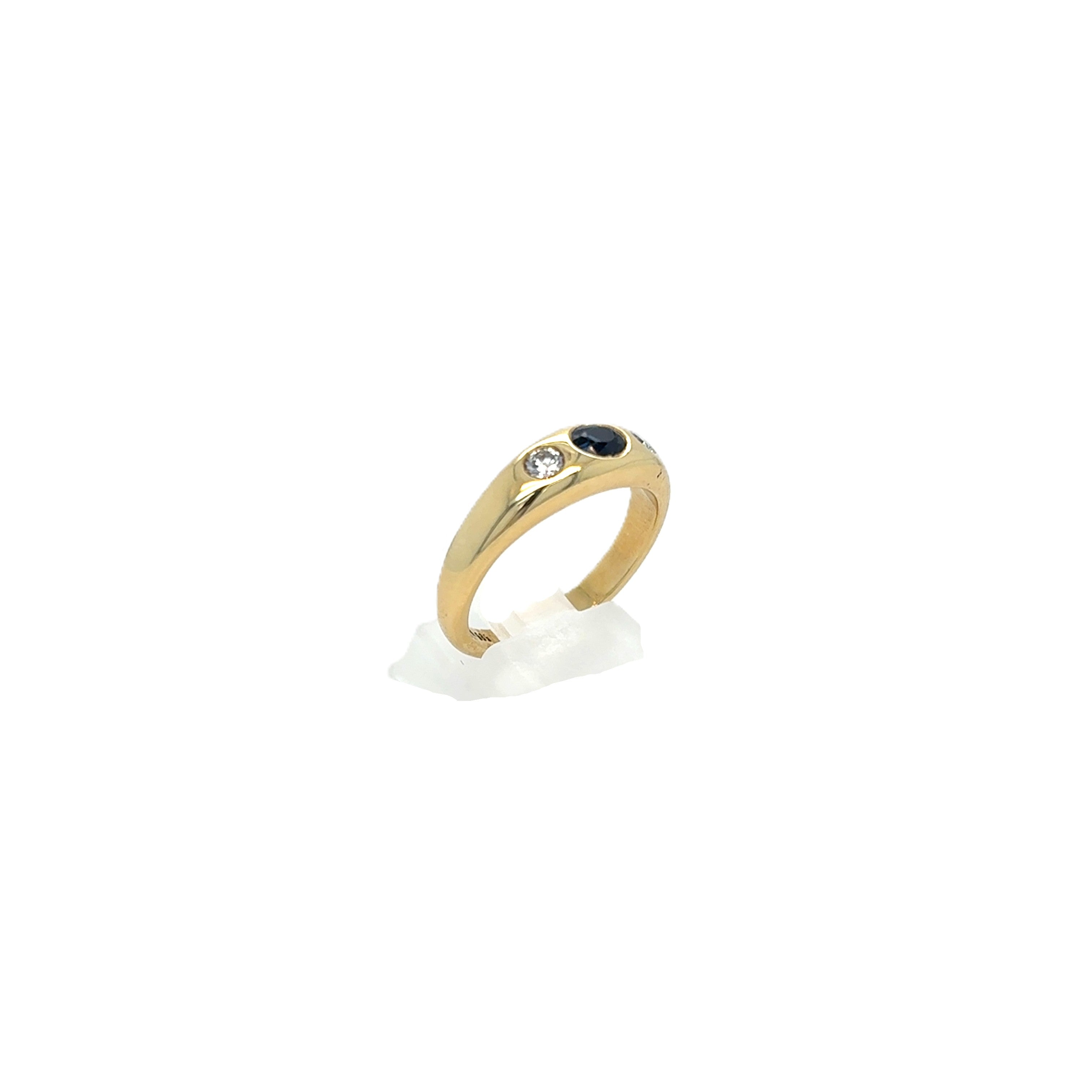 Ring Gelb Gold 585 14kt 2 Brillanten