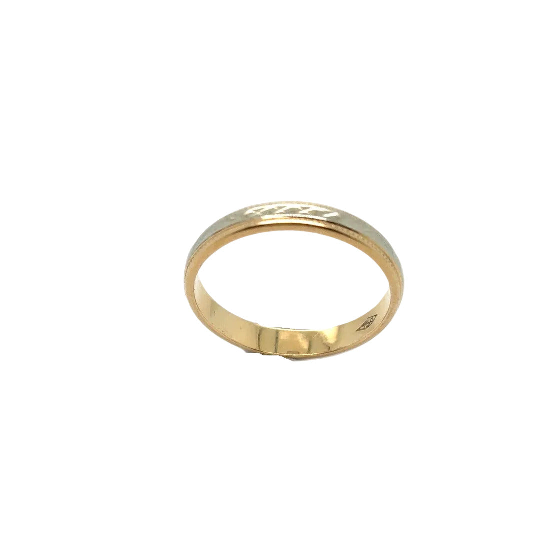 Ring Gelb Weiß-/ Gold 750/18k Gr.53