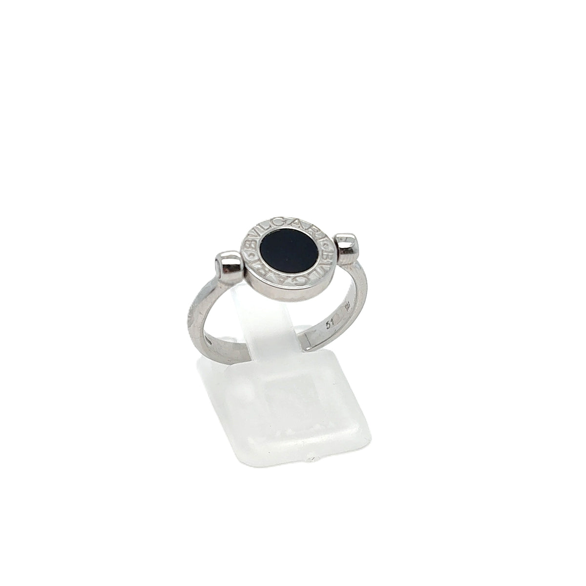 BULGARI Flip Ring Weiß Gold 750 18kt Brillanten