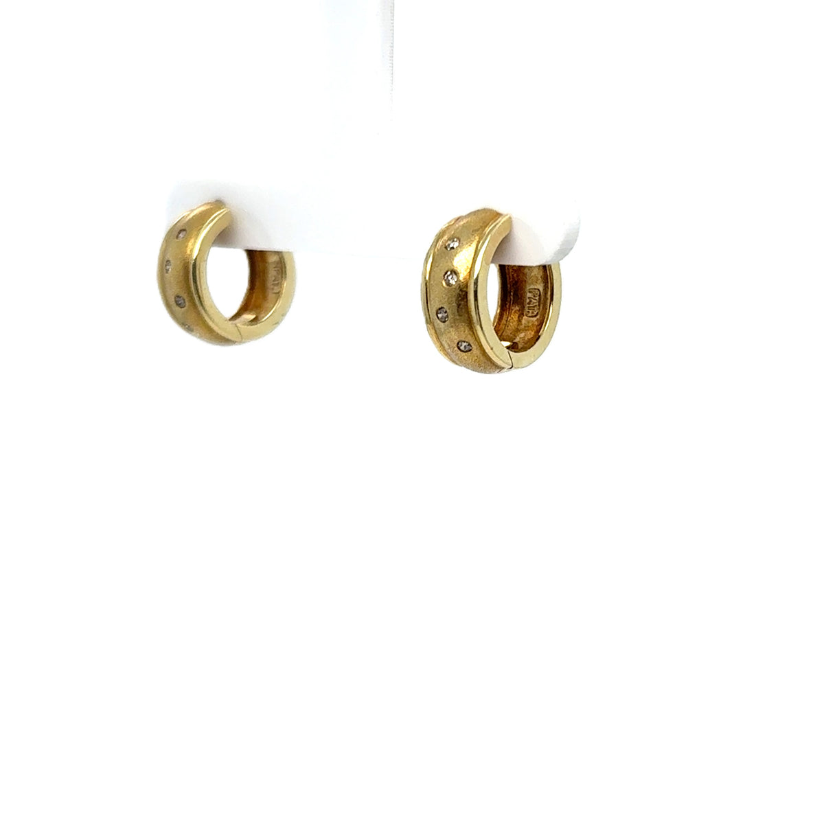 Ohrringe Gelb Gold Creolen 585 14kt Brillant