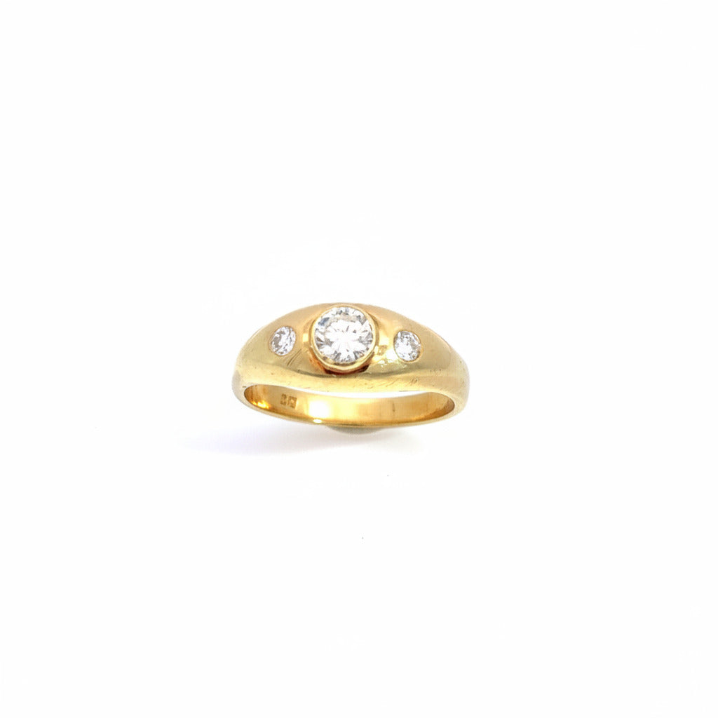 Ring Gelb Gold 585/14 kt  Damen Brillanten Schmuck 232311