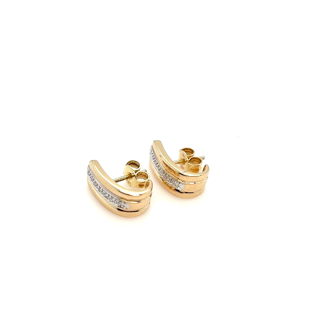 Ohrringe Ohrschmuck Gelbgold 585/14kt Brillanten