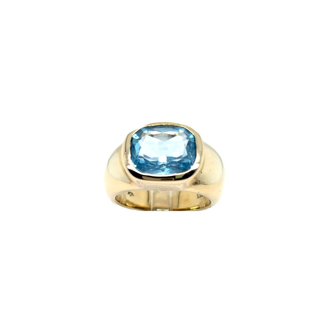 Ring Gelbgold Schmuckstein 333/8kt Gr.57