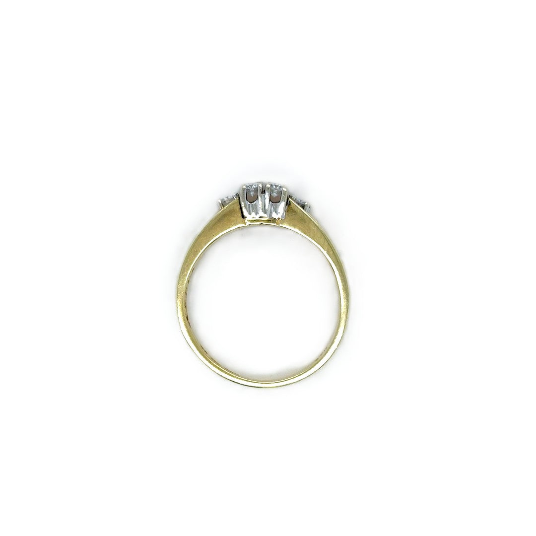 Ring Gelbgold 585 14kt Gr.54/55 Brillanten