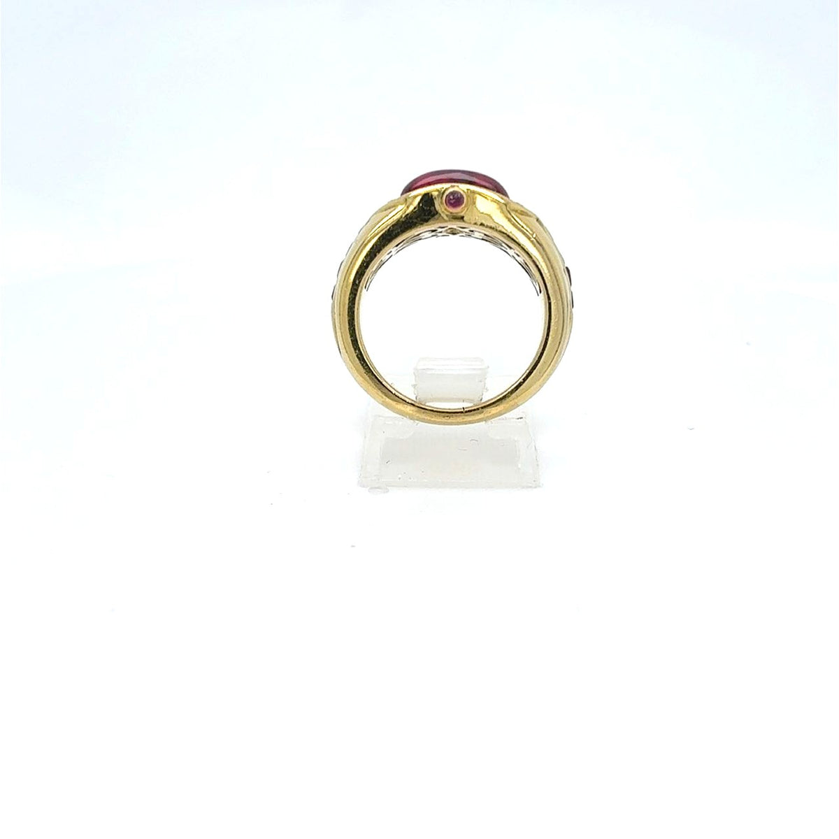 Ring Gelbgold 750 18kt *52* Rubin Brillant