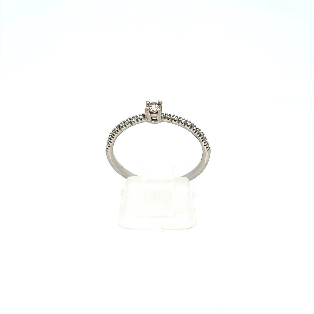 Ring Weiß Gold 750 18kt mit 19 Brillanten