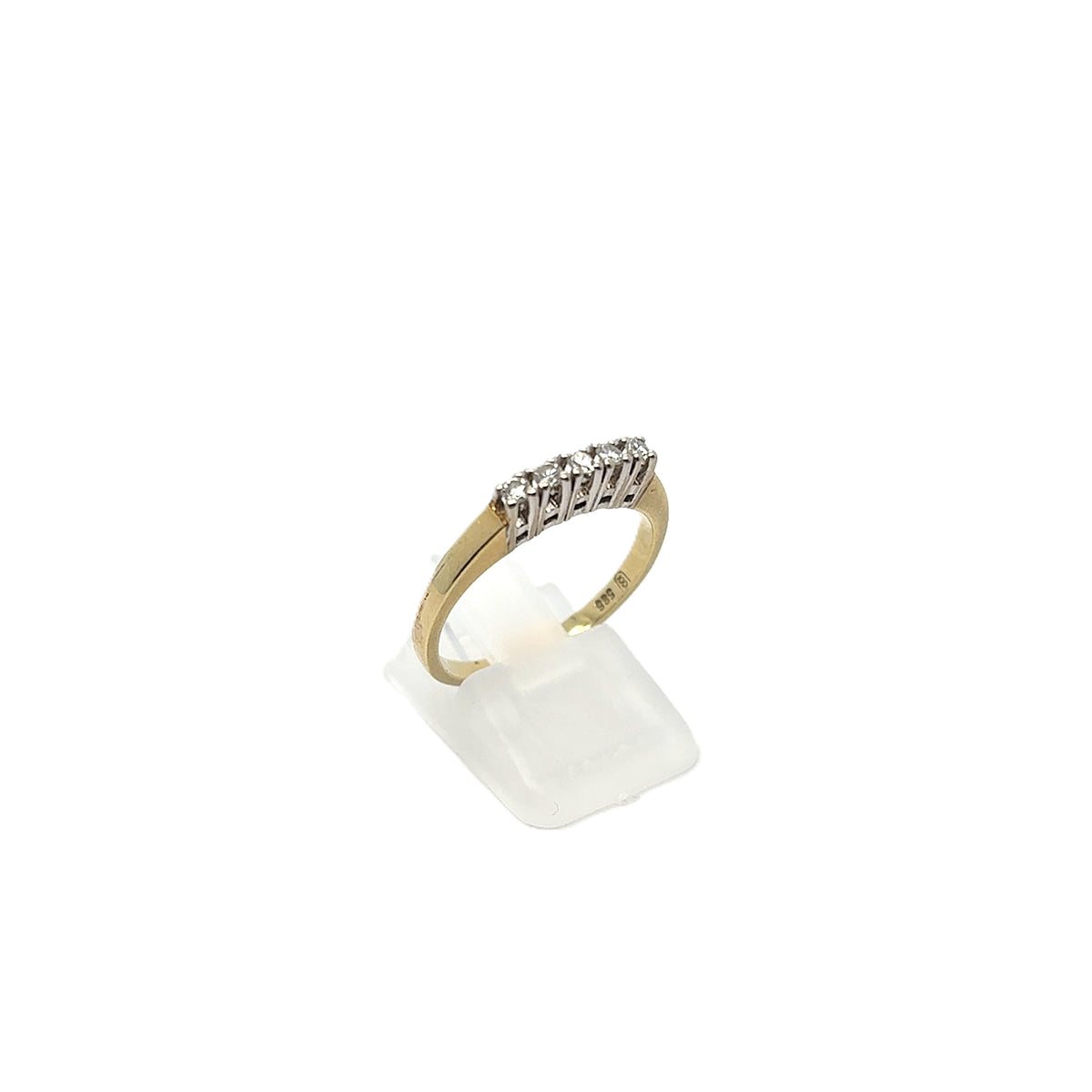 Ring Gelb Weiß Gold 585 Brillanten Damen Schmuck Geschenk