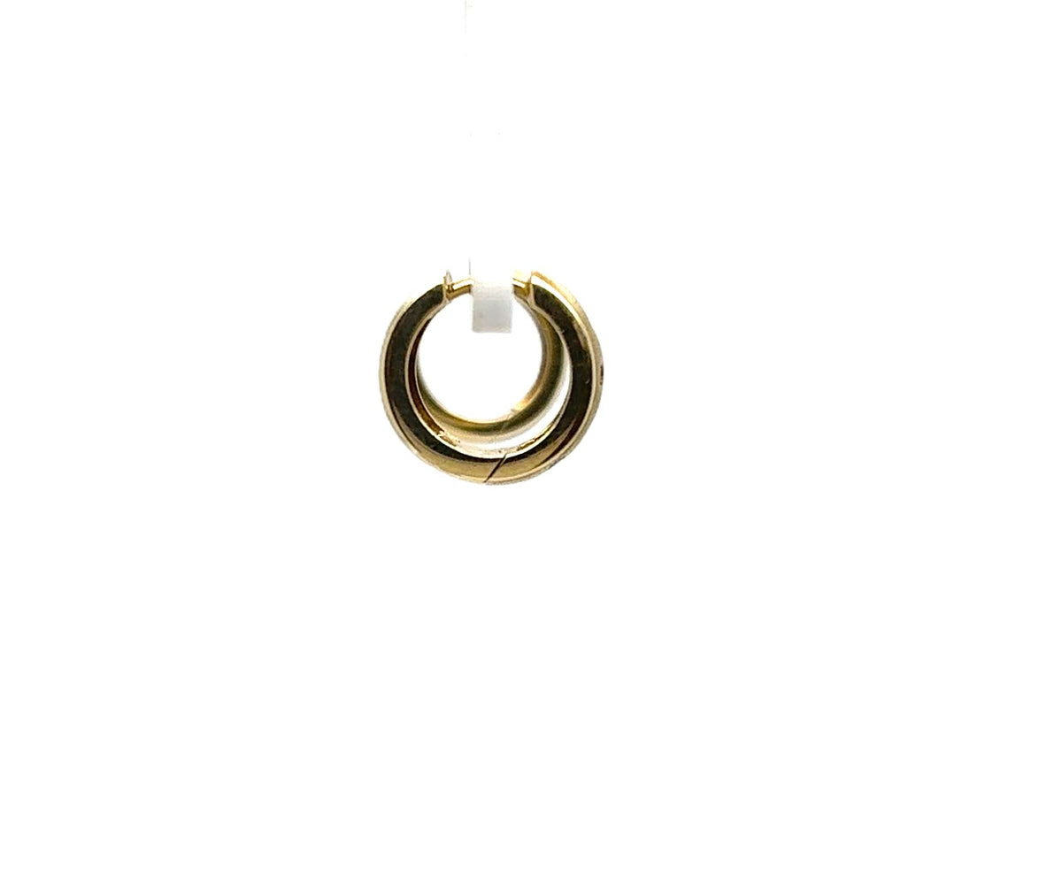 Ohrringe Gelb Gold Creolen 585 14kt Brillant