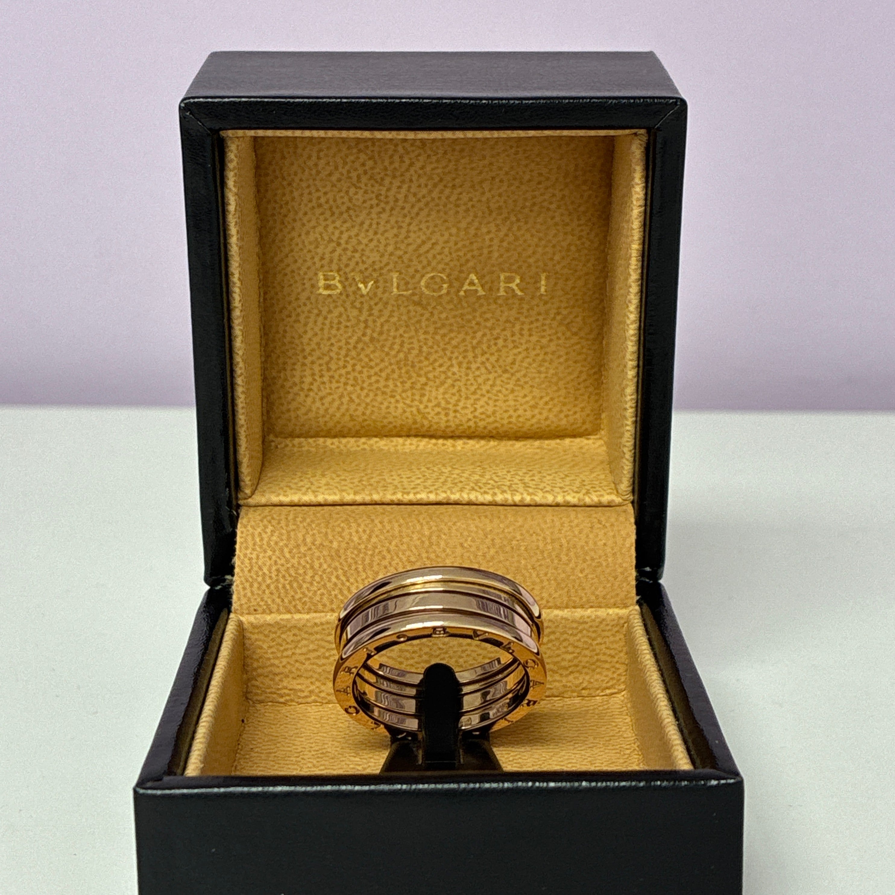 Bvlgari Ring Gelb Gold 750 BZero Unisex Geschenk