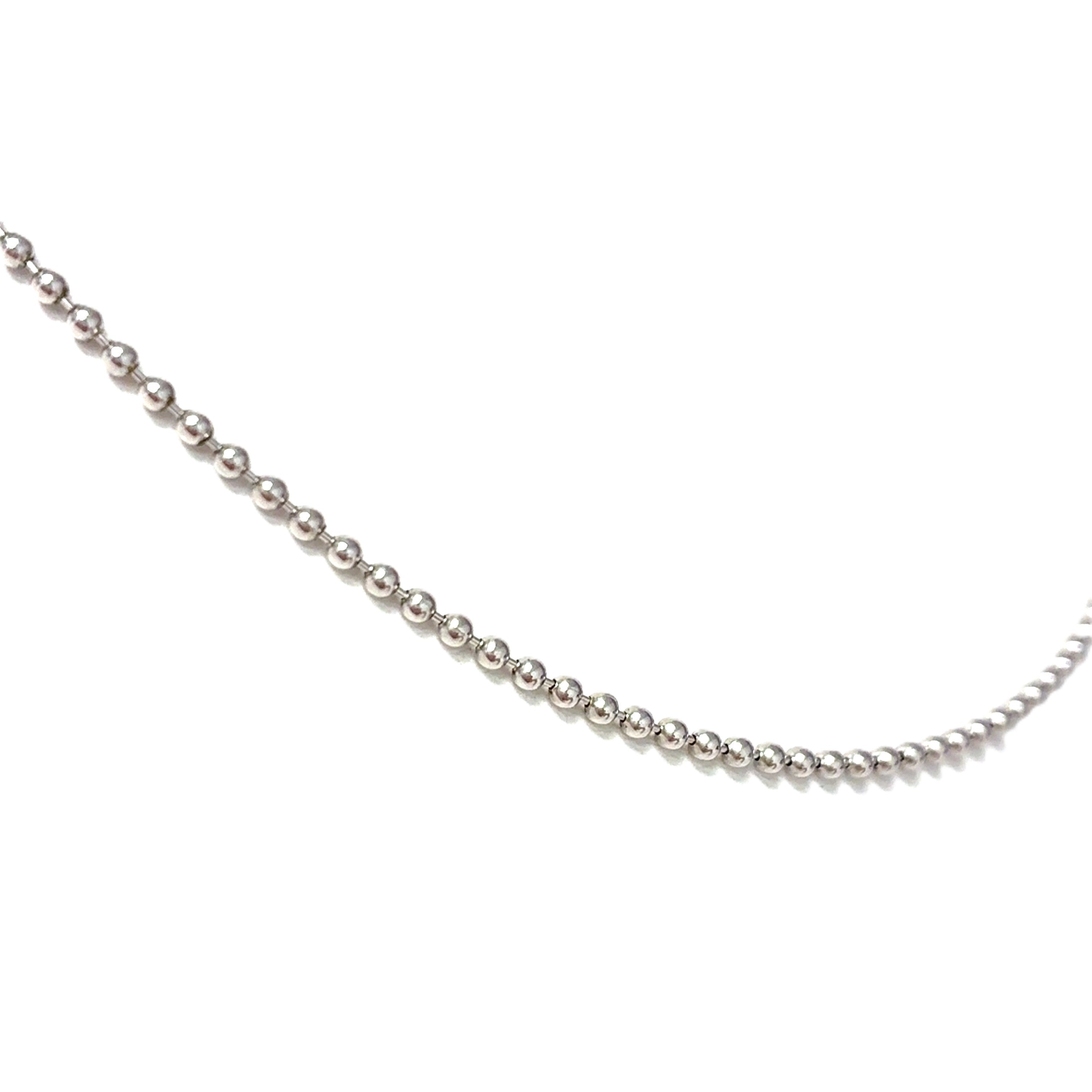 Damen Kugel Kette Weiß Gold 585 / 14 kt Schmuck Geschenk
