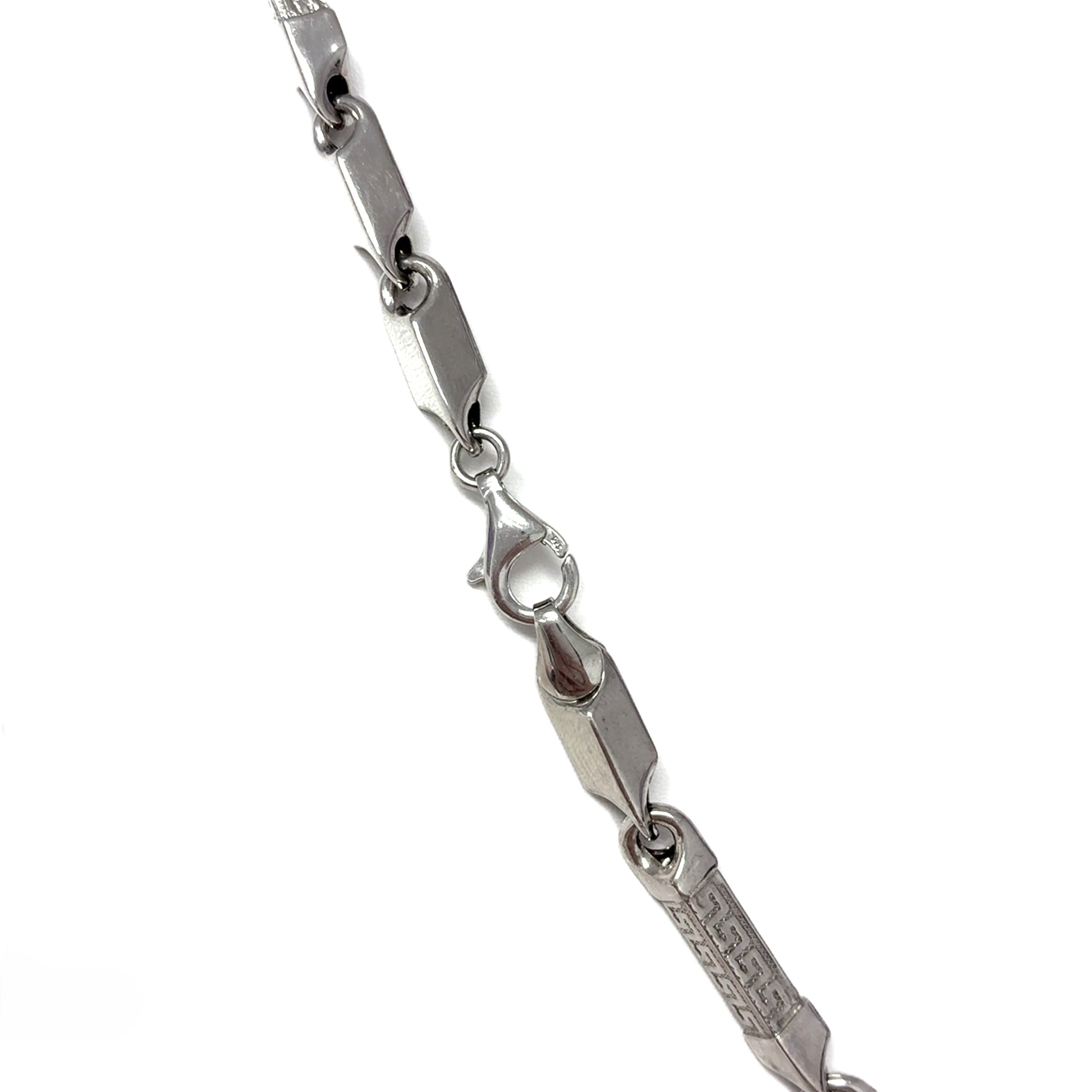 Kette Mäander Muster Silber Geschenk Schmuck 234868