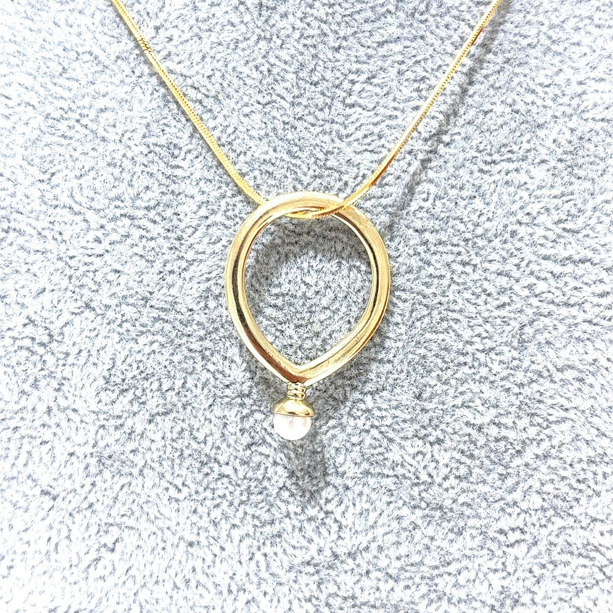 Anhänger Gelb Gold 585 14kt mit Perle  (ohne Kette)