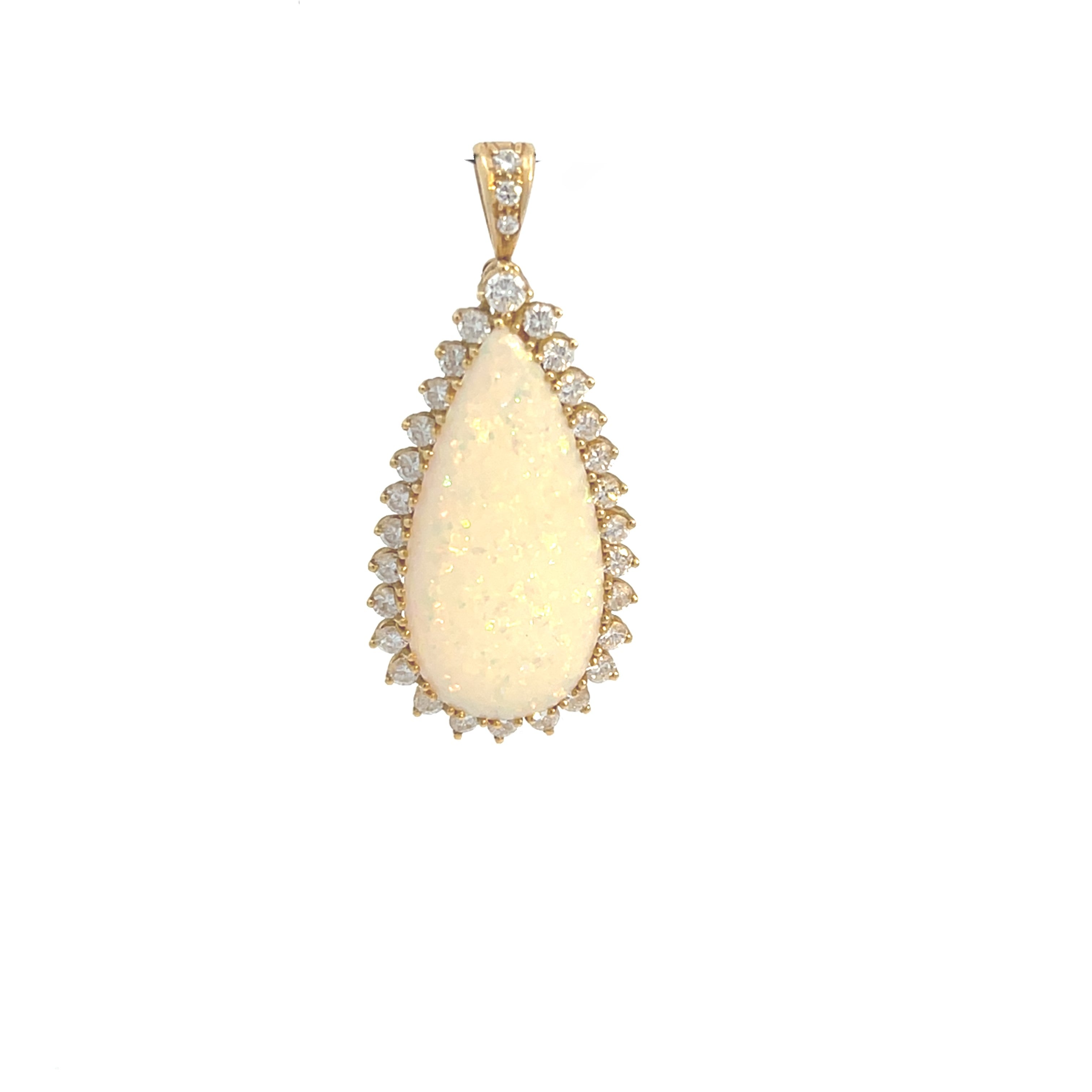 Brillant Gold Anhänger 750 18kt ''Opal''