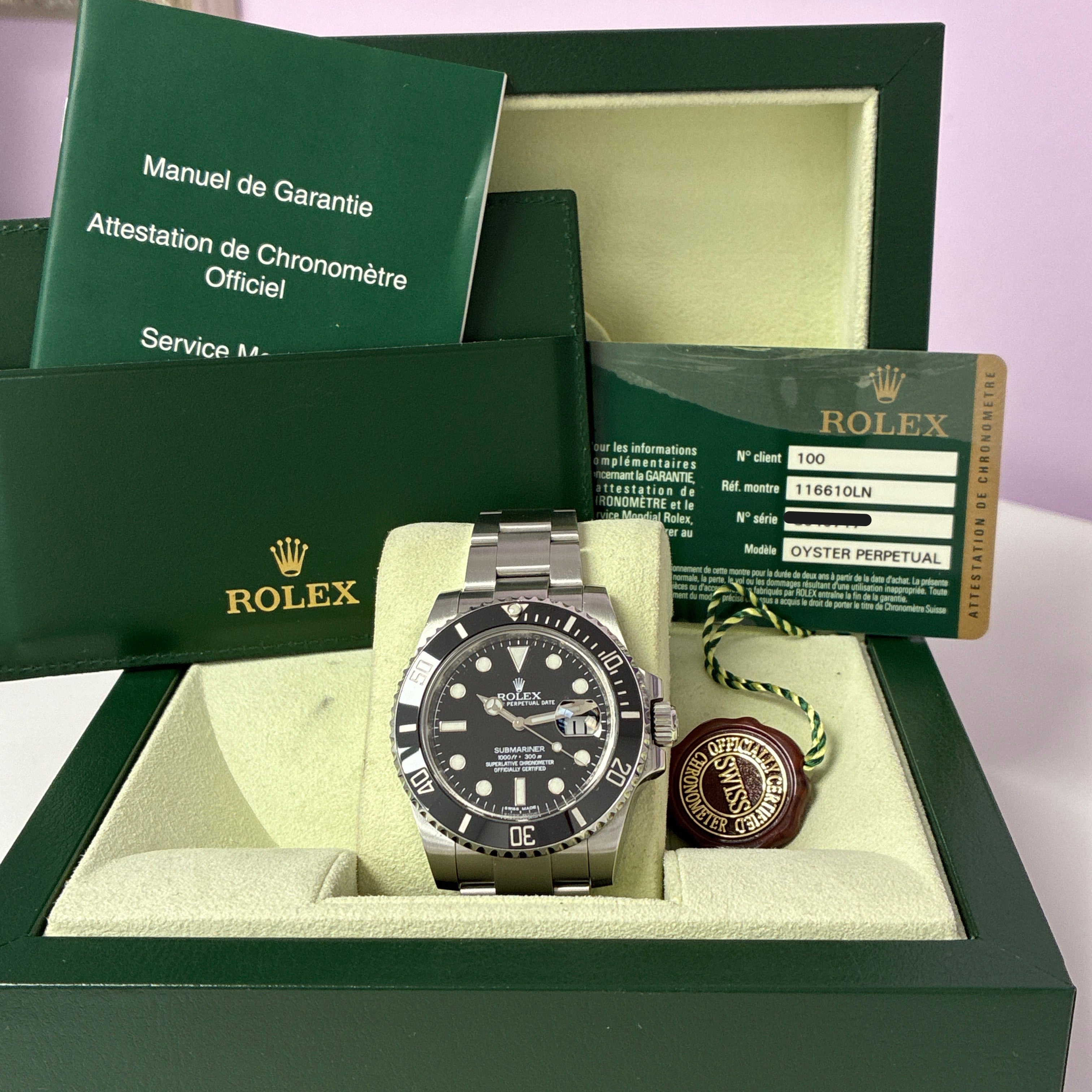 Rolex Submariner Stahl Full-Set Ref.: 116610LN BJ. 2012 40mm