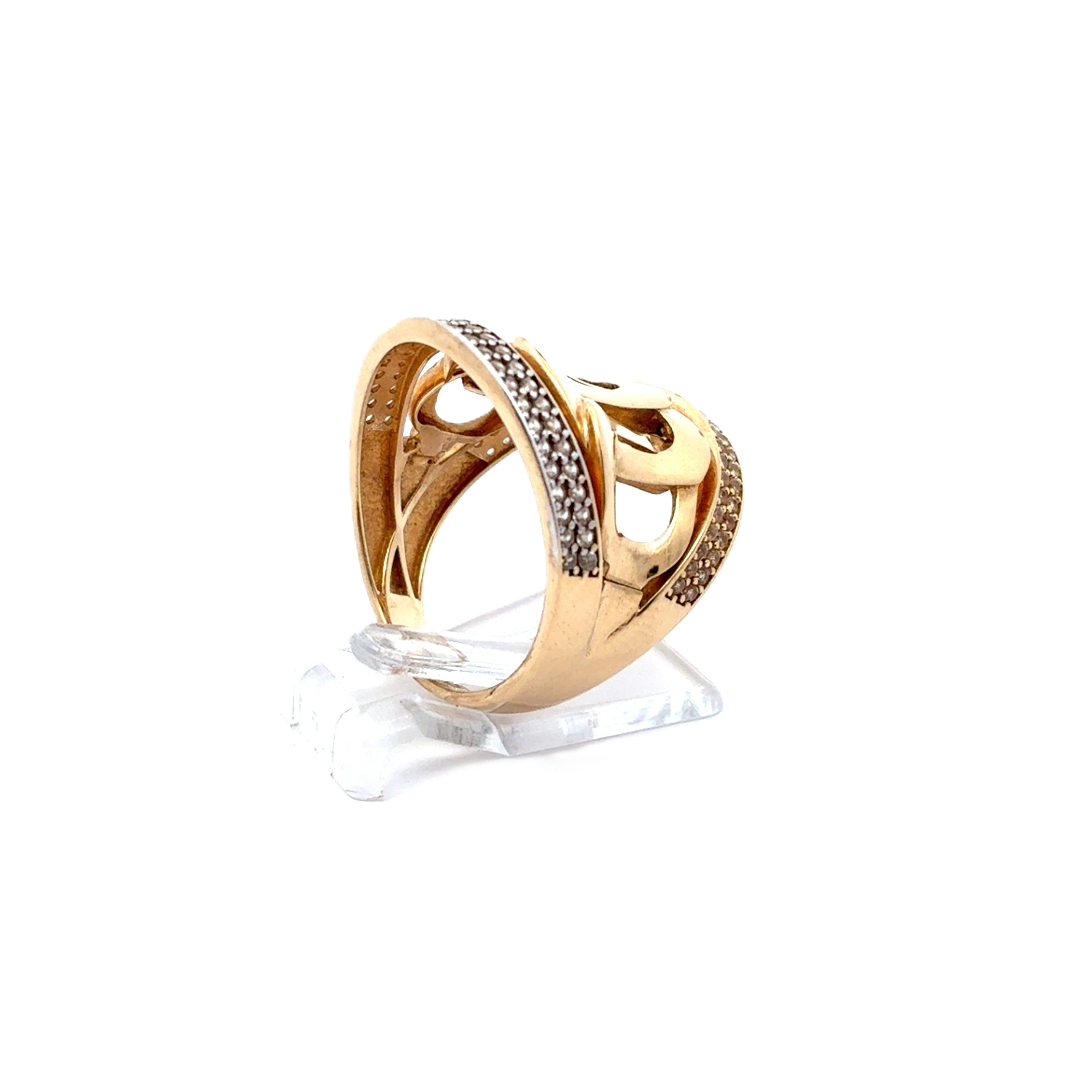 Ring Gelbgold 585 Zirkonia Gr.53