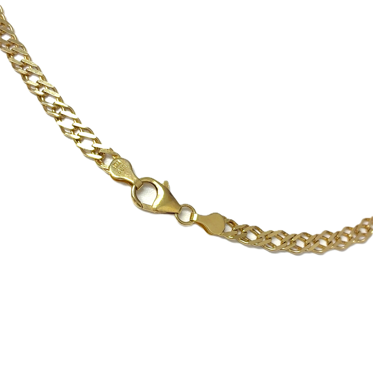 Unisex Panzer Kette Gelb Gold 333 / 8 kt42 cm