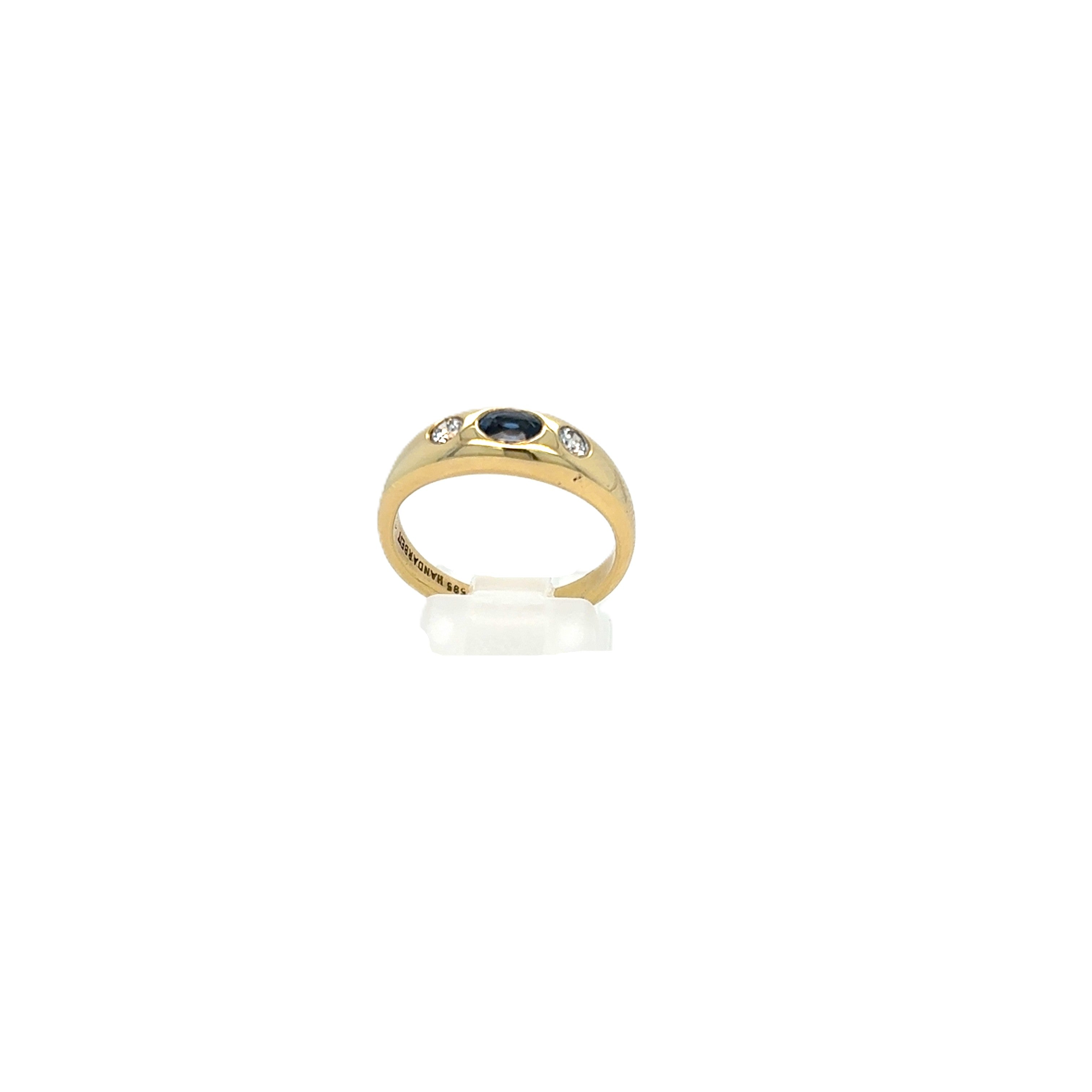 Ring Gelb Gold 585 14kt 2 Brillanten
