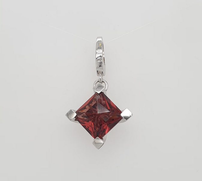 Jette Joop Schmuckanhänger 925 Sterling Silber purpur Zirkonia