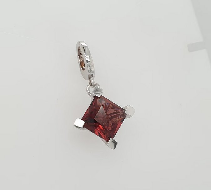 Jette Joop Schmuckanhänger 925 Sterling Silber purpur Zirkonia