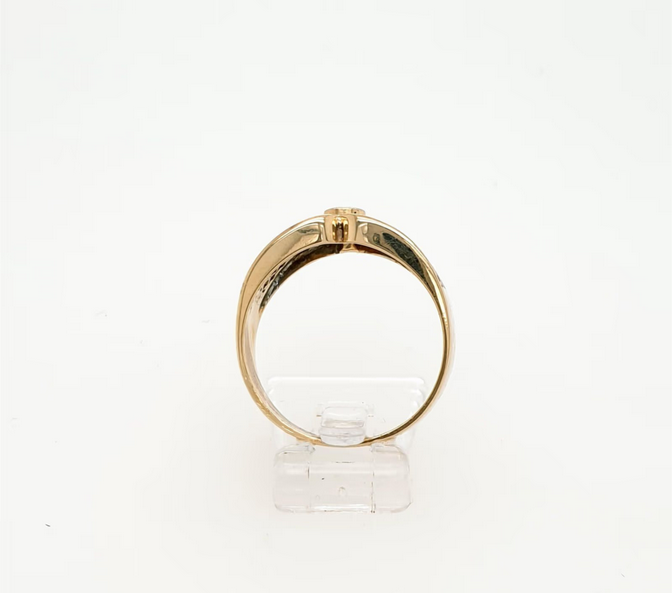 Damenring Gelbgold Weißgold 585/14kt Brillant Diamanten Gr. 57