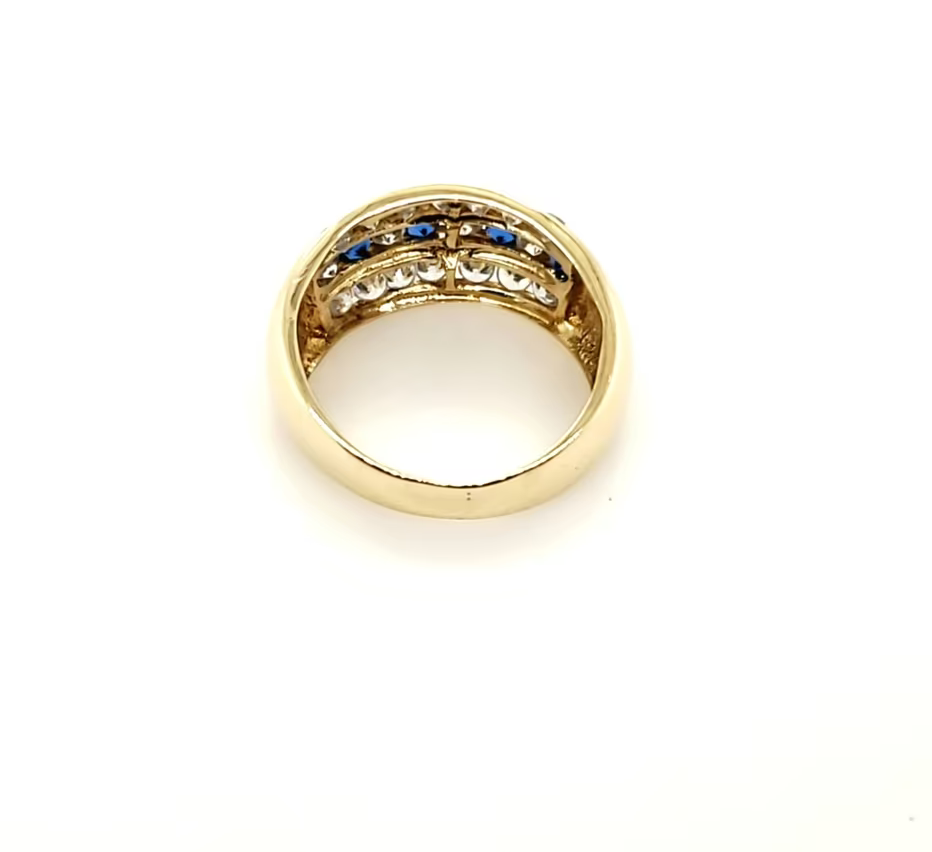 Ring Gelb Gold 585 14kt *55* Schmucksteine