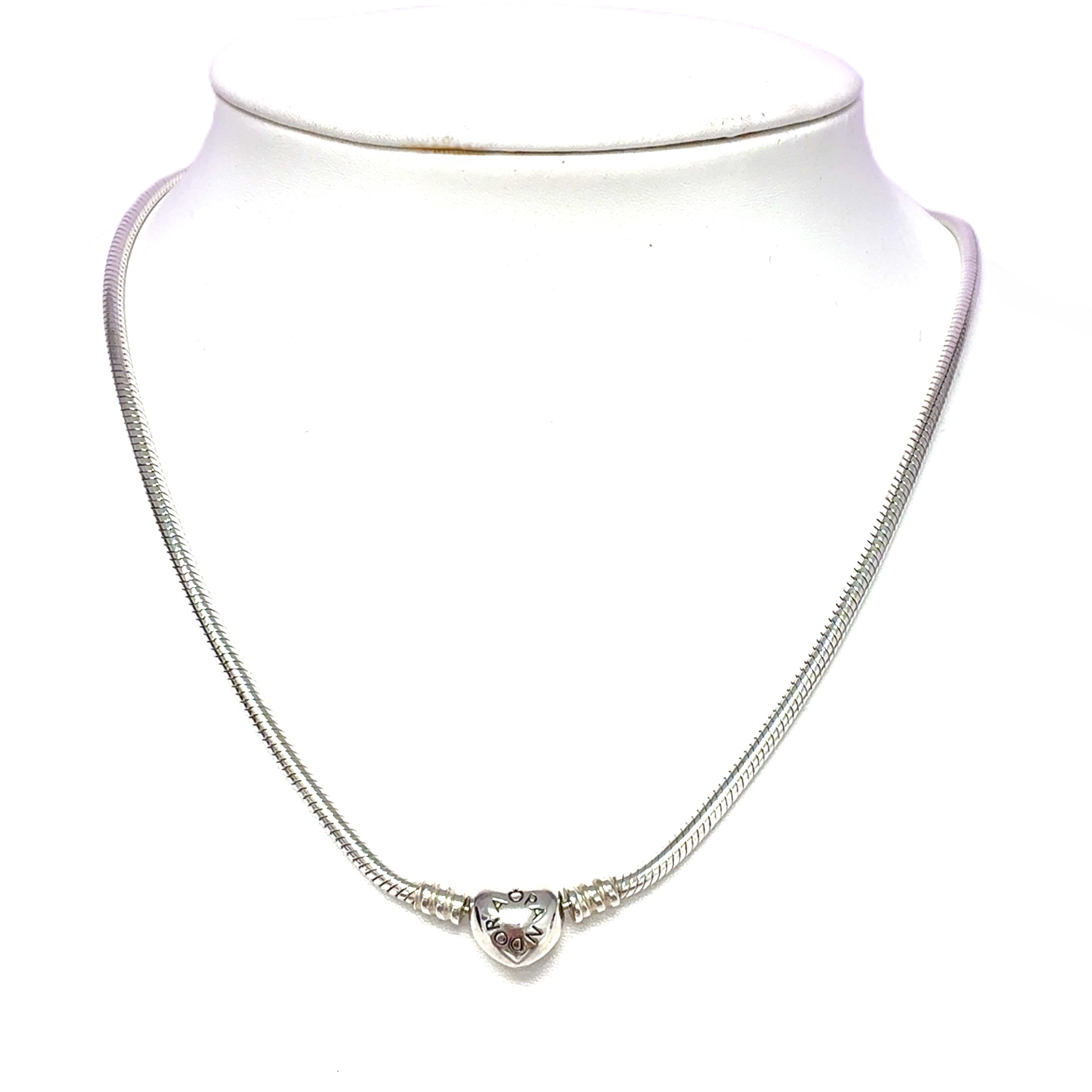Pandora Damen Kette Herz Silber 925 Geschenk Schmuck