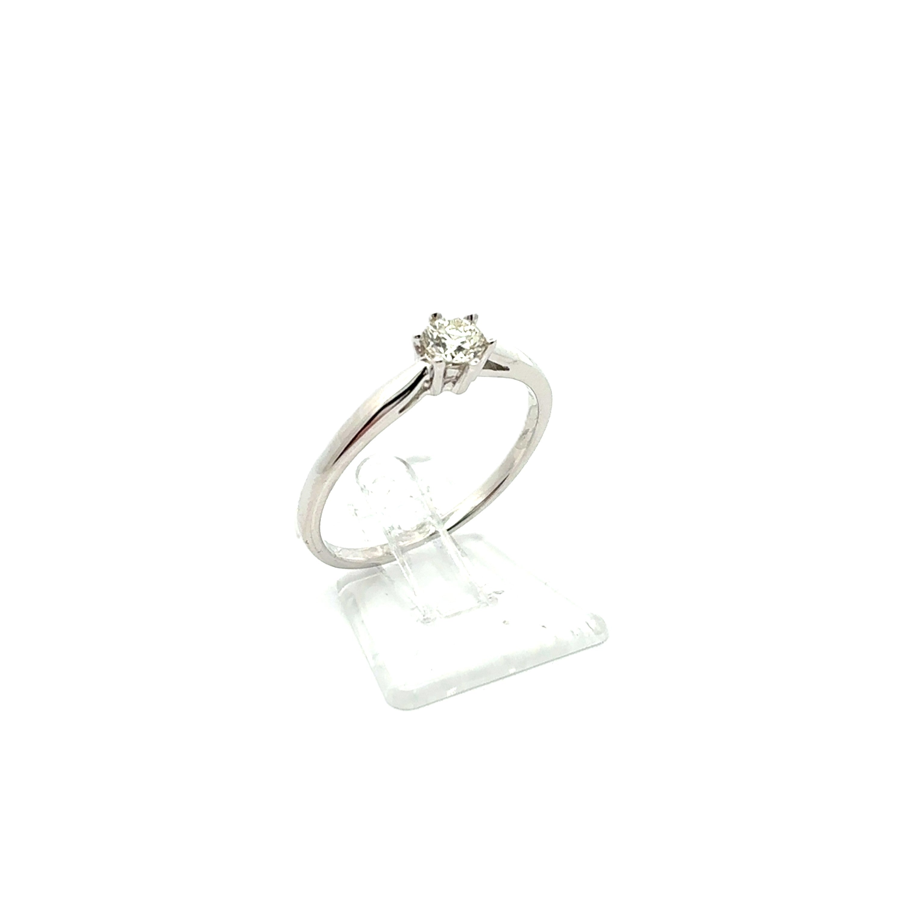 Damen Ring Weißgold 585 Brillant Geschenk Schmuck