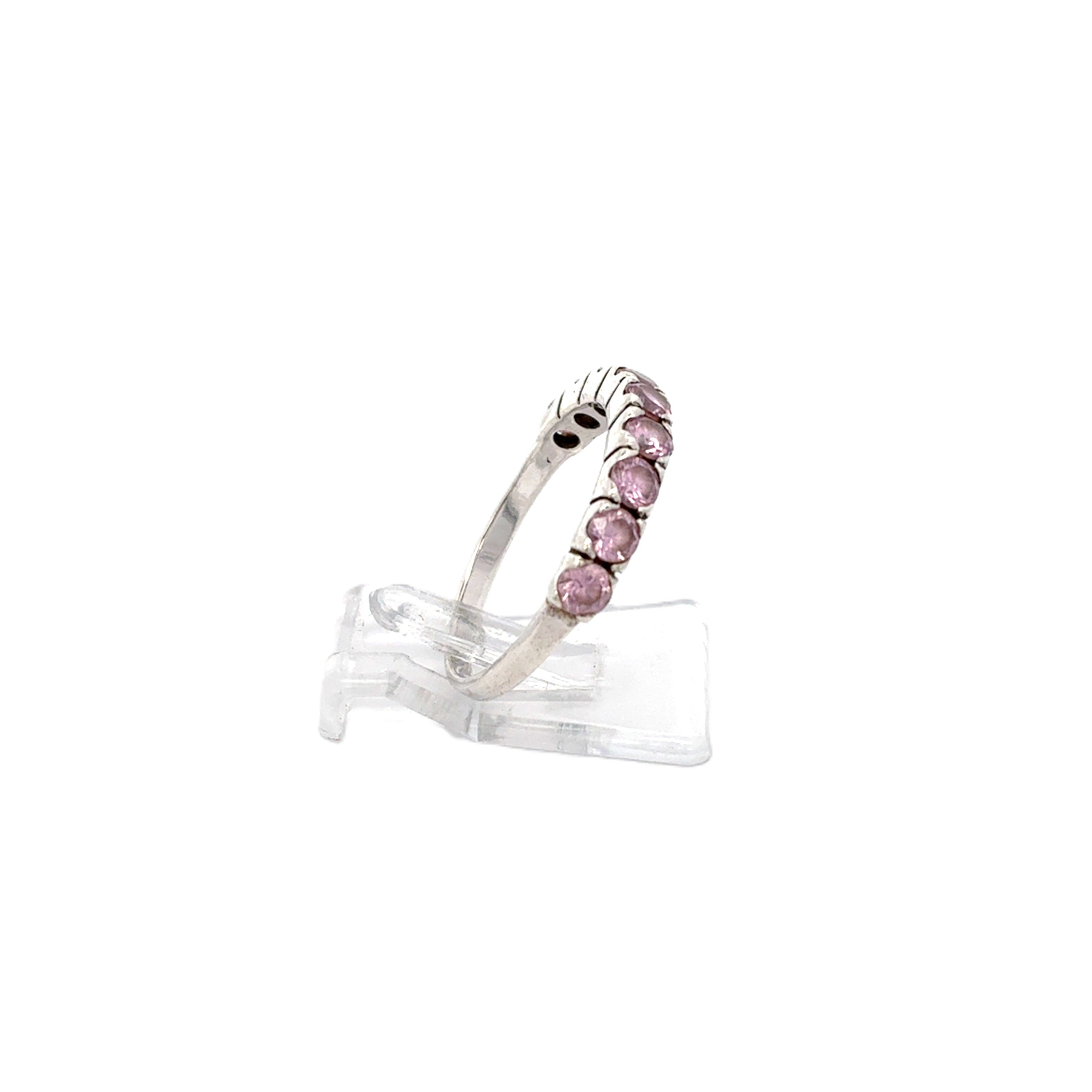 Damen Ring Silber 925 Schmuckstein Rosa Schmuck *54*