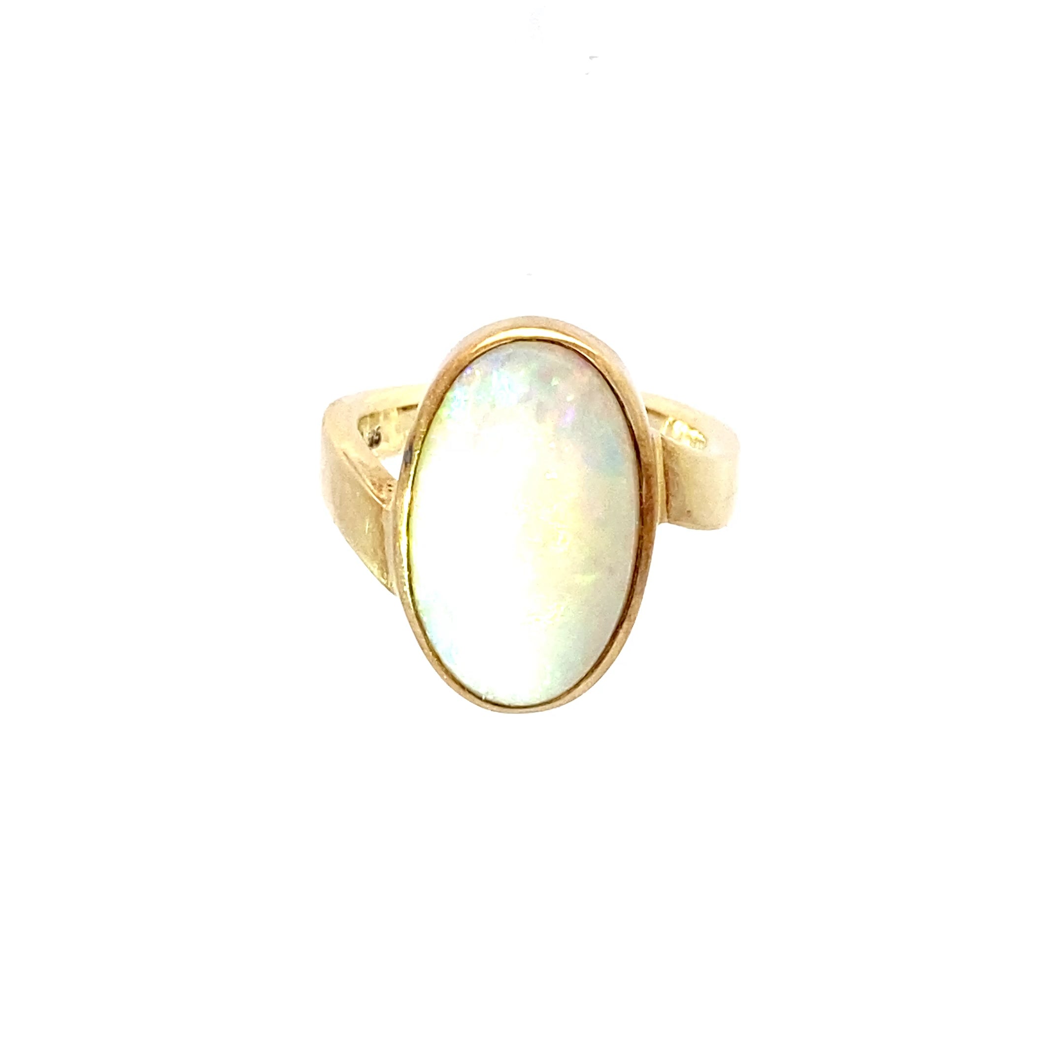 Ring Gelbgold 585/14 Karat mit Opal