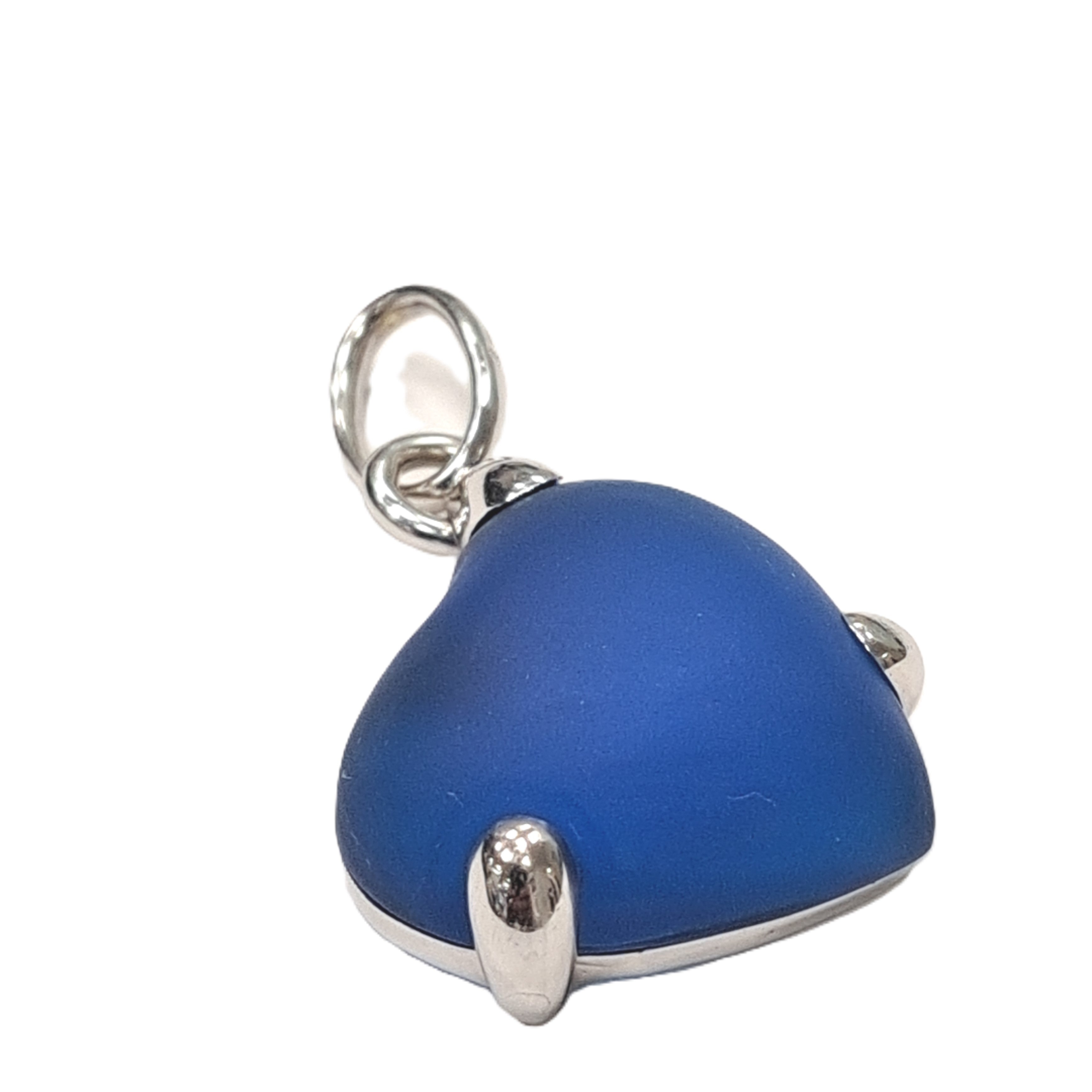 Pomellato Herz Blau Kettenanhänger Weißgold 750 / 18kt
