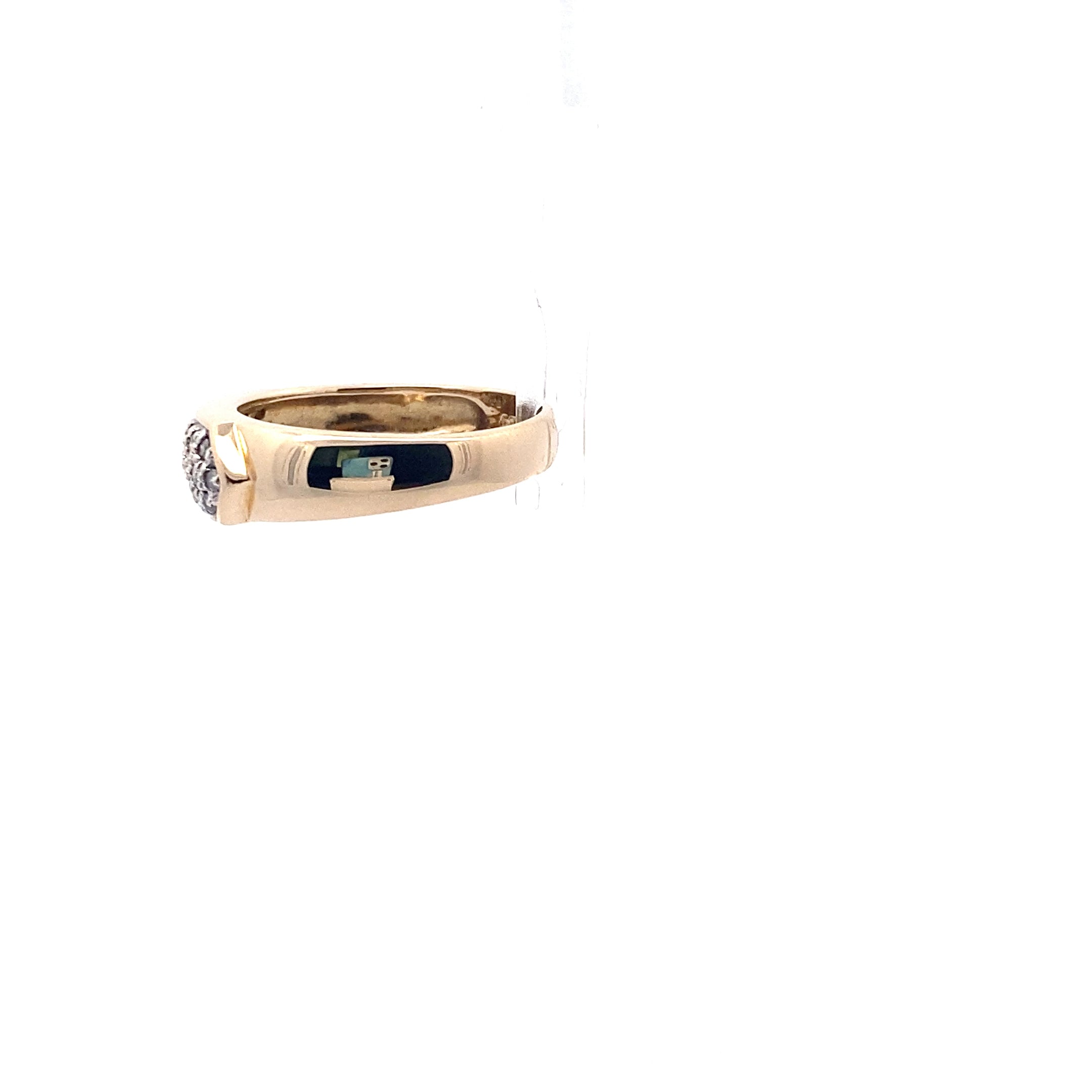 Brillantring Gelbgold 585 14 Karat Gold Gr.60 mit 25 Brillanten