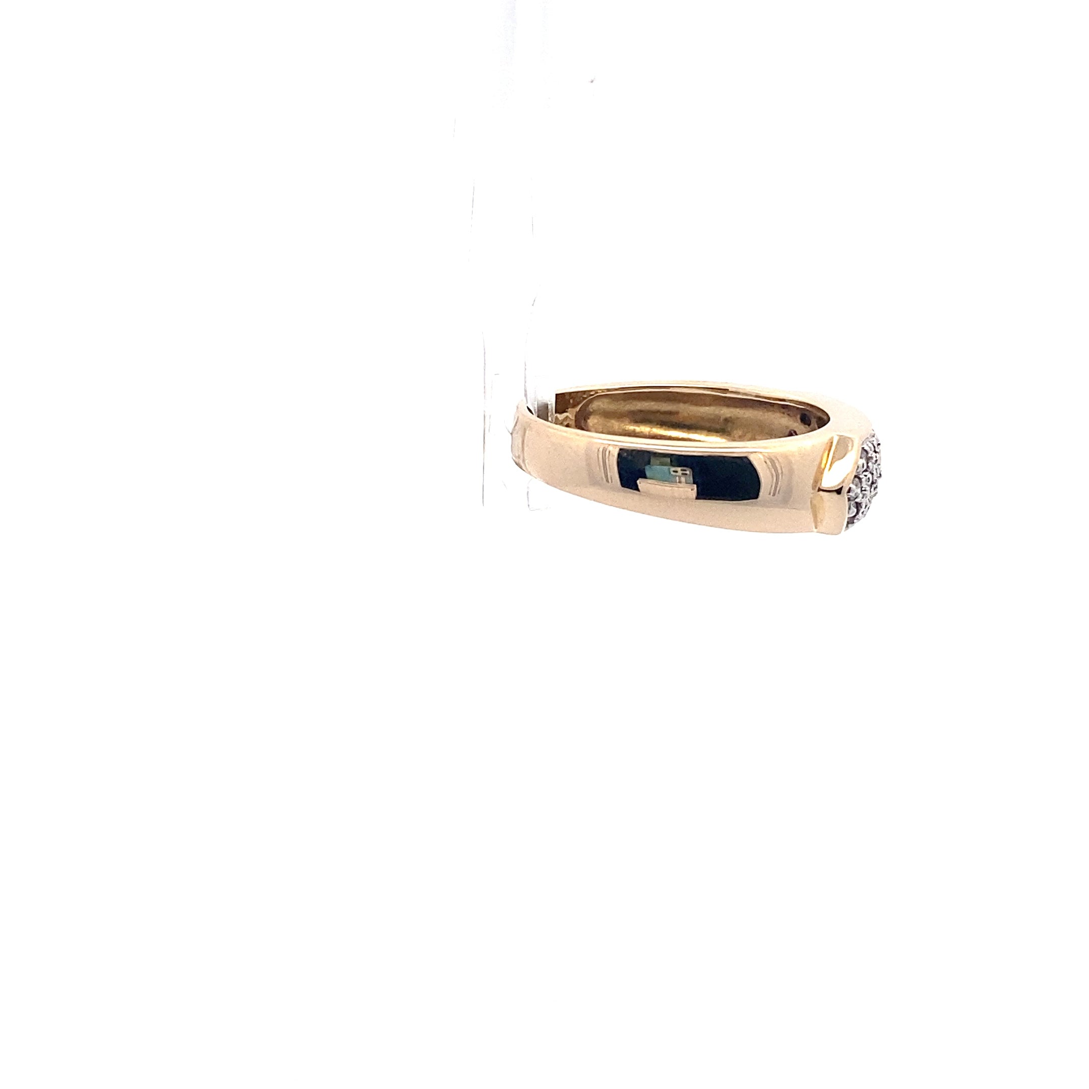 Brillantring Gelbgold 585 14 Karat Gold Gr.60 mit 25 Brillanten